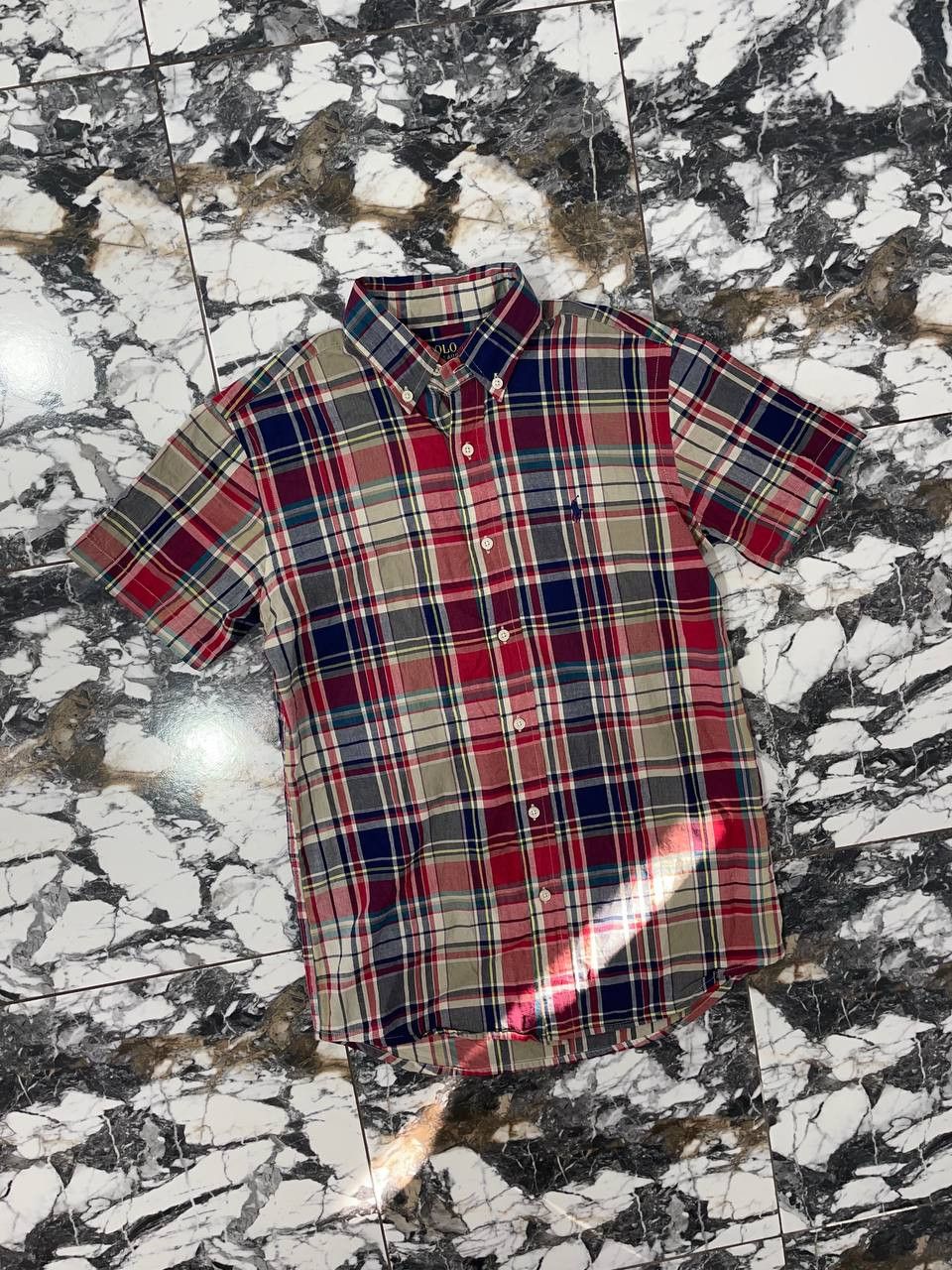 Polo Ralph Lauren Polo Ralph Lauren Checkered Short Sleeve Shirt Size S Size US S / EU 44-46 / 1 - 1 Thumbnail