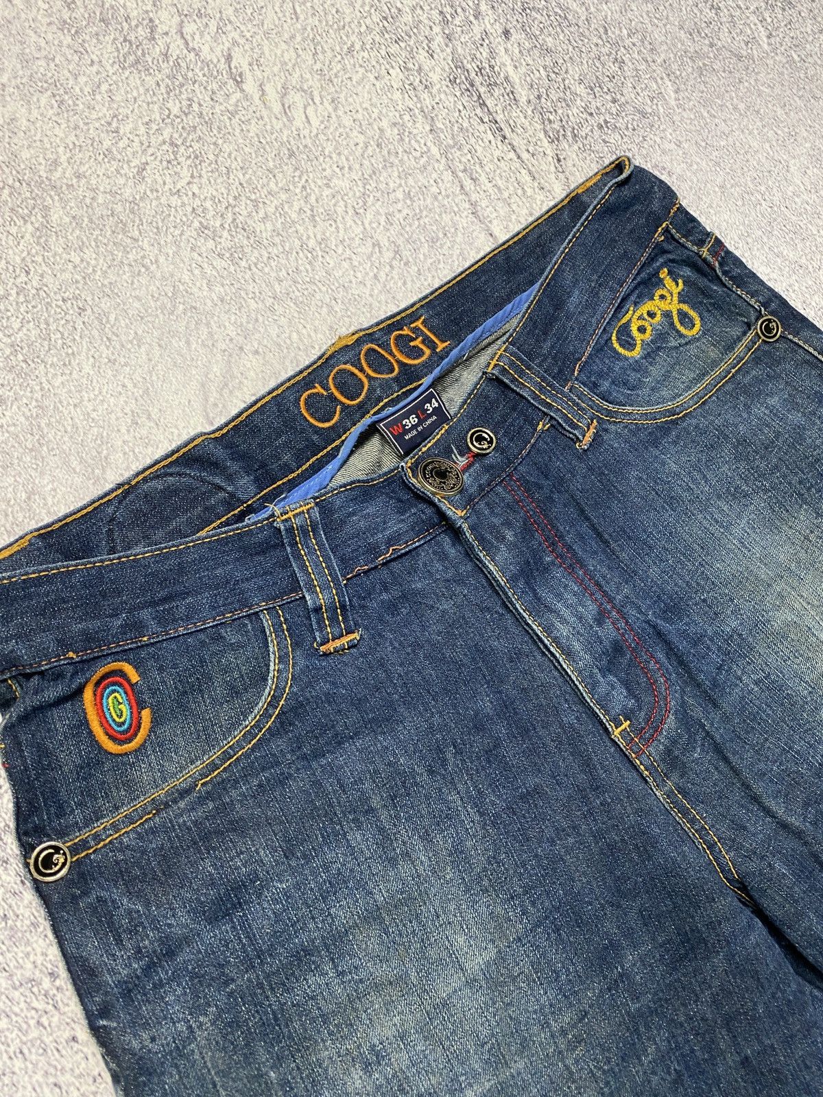 Coogi × JNCO × Vintage Crazy Vintage Y2K Baggy Coogi Royale Big Logo Jeans Shorts Size US 36 / EU 52 - 8 Thumbnail