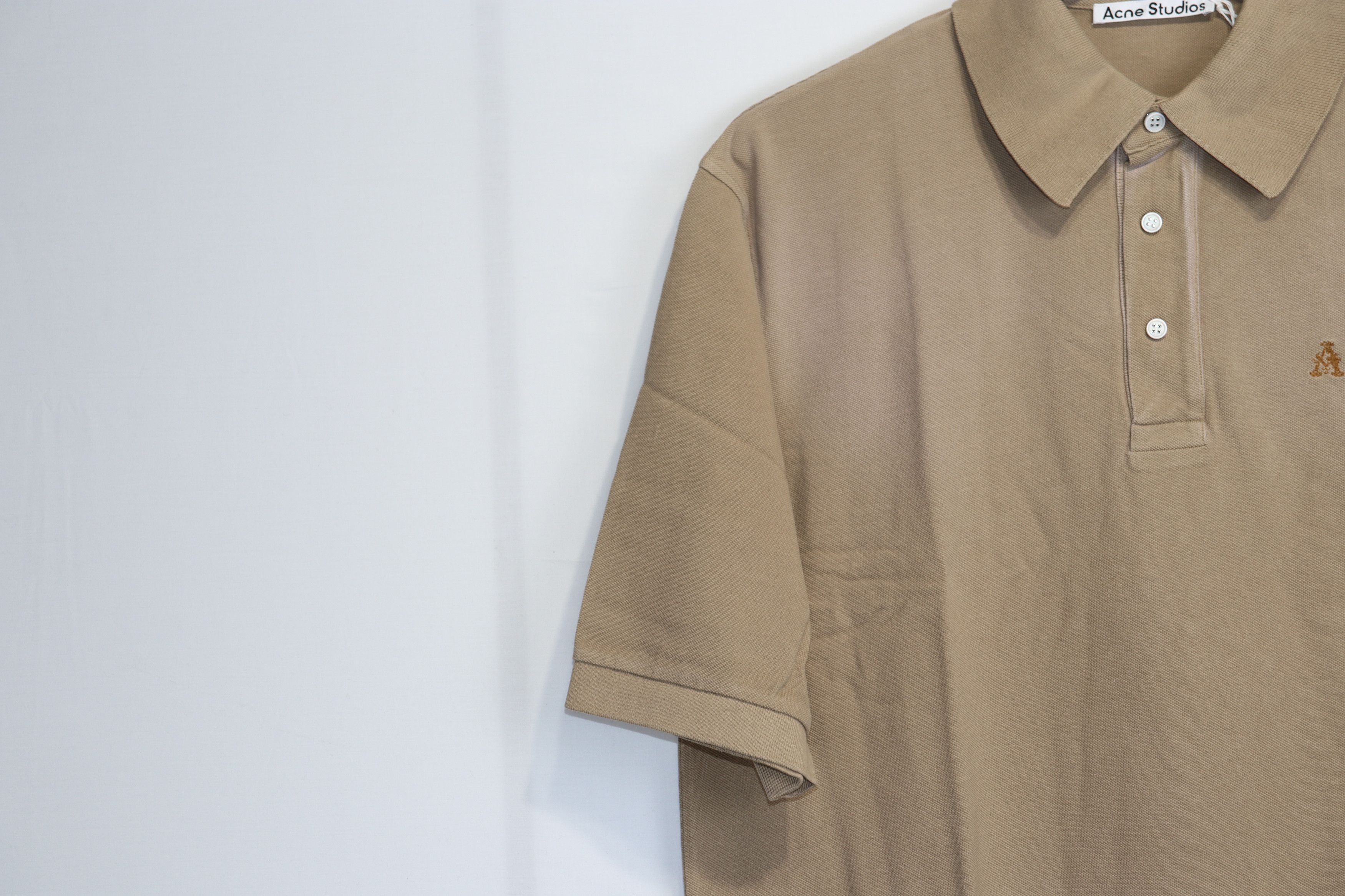 Acne Studios o1rshd1 FN-MN-TSHI000300 Polo Shirt in Light Brown Size US M / EU 48-50 / 2 - 5 Thumbnail