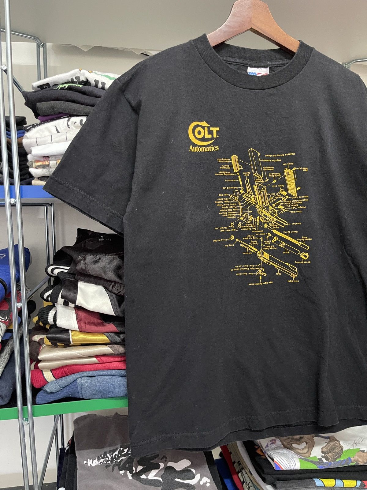 Vintage Vintage Colts Automatics Anatomy Kings Gun Works Tee Size US M / EU 48-50 / 2 - 3 Thumbnail