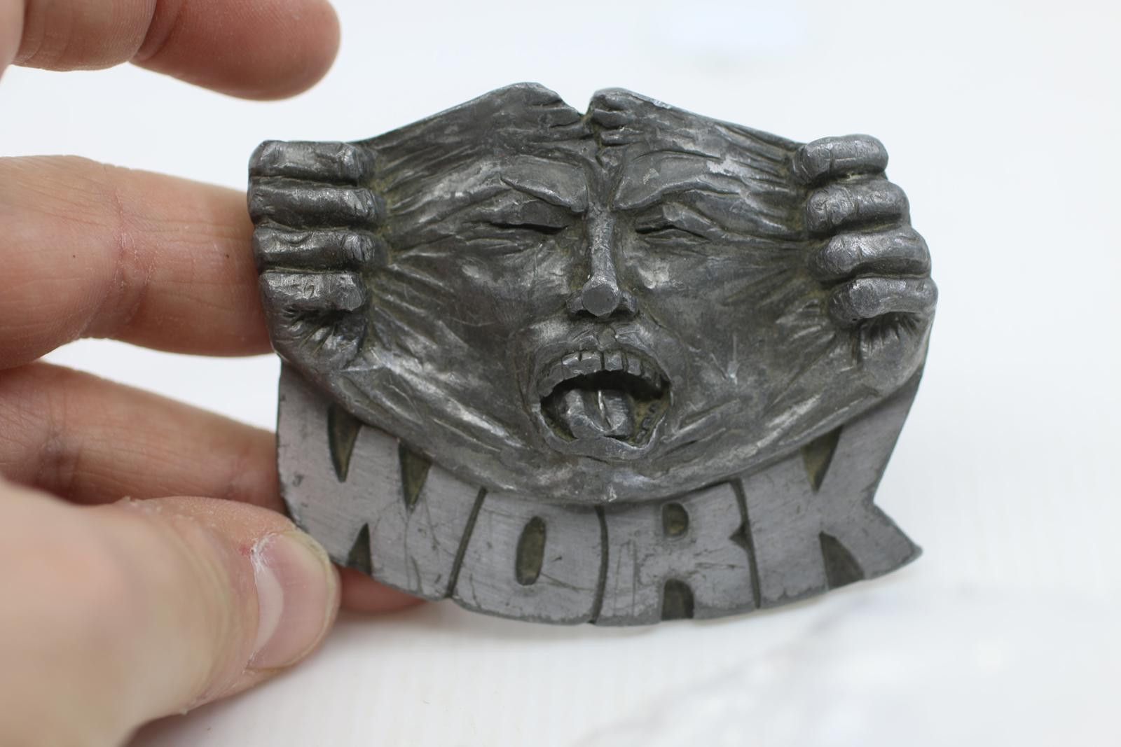 Bergamo New York Motley Crue Vintage Belt Buckle – 1994 Bergamot Metal Rock Size ONE SIZE - 1 Thumbnail