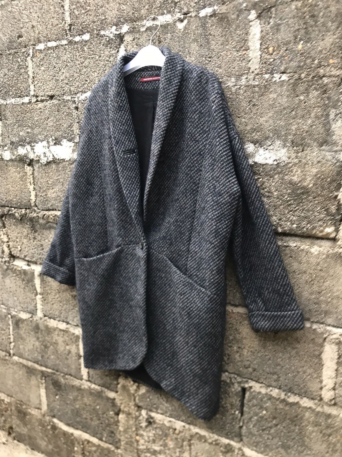 Vintage ⚡️Comptoir Des Cotonniers Wool Oversize Long Coat Size US M / EU 48-50 / 2 - 3 Thumbnail