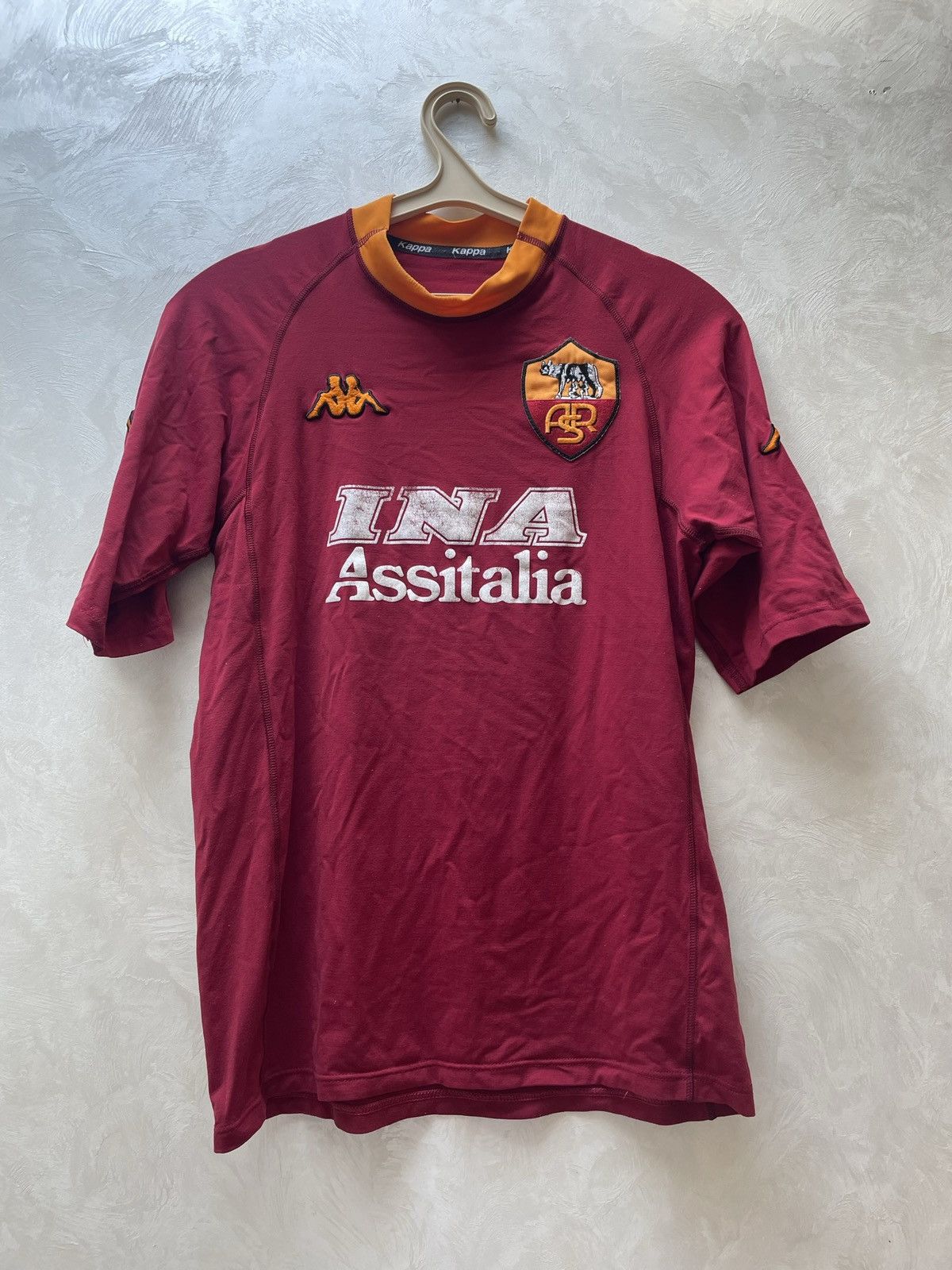Kappa Roma kappa 2000 2001 soccer jersey football shirt Size US L / EU 52-54 / 3 - 1 Thumbnail