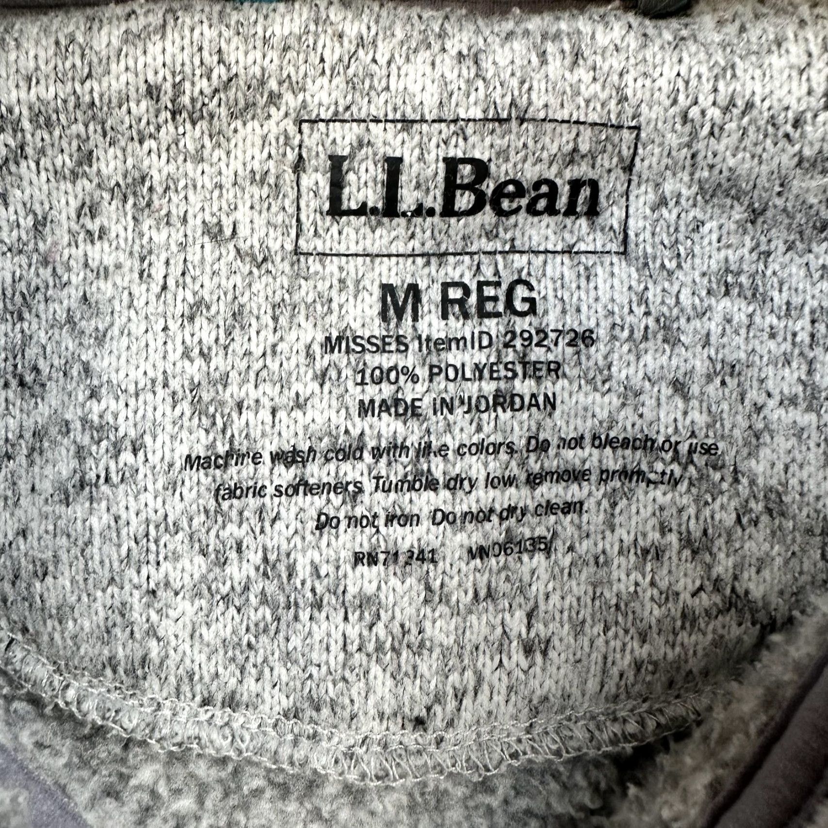 Vintage LL Bean Pullover Womens Medium Gray Fleece Sweater Outdoor 1/4 Zip Cozy Hiking Size M / US 6-8 / IT 42-44 - 5 Thumbnail