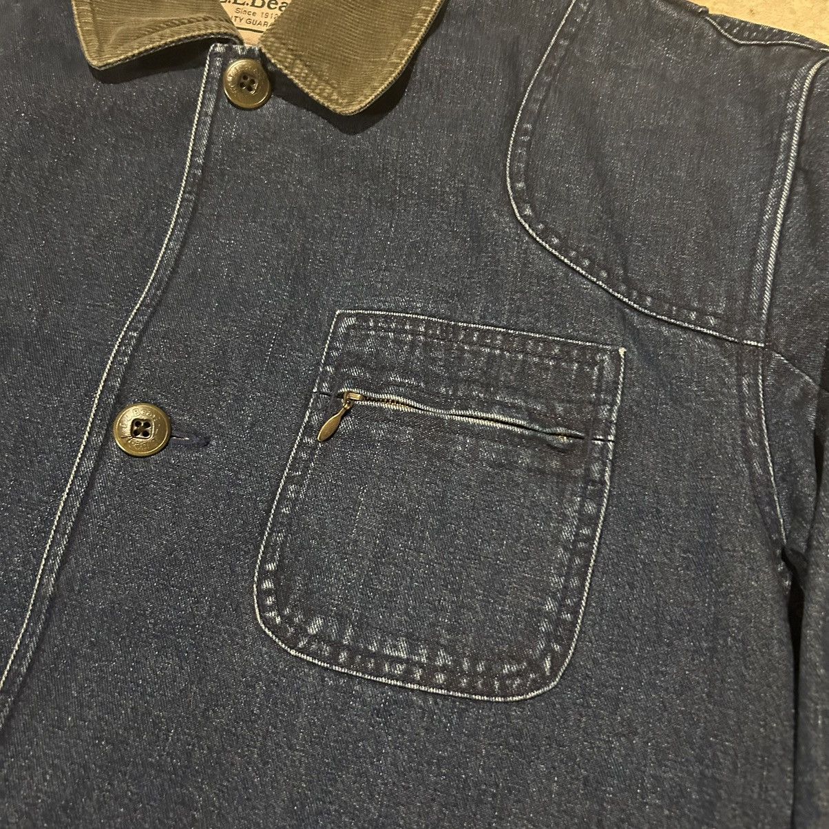Carhartt Crazy Vintage LL Bean Denim Chore Hunting Jacket Rare Size US M / EU 48-50 / 2 - 5 Thumbnail