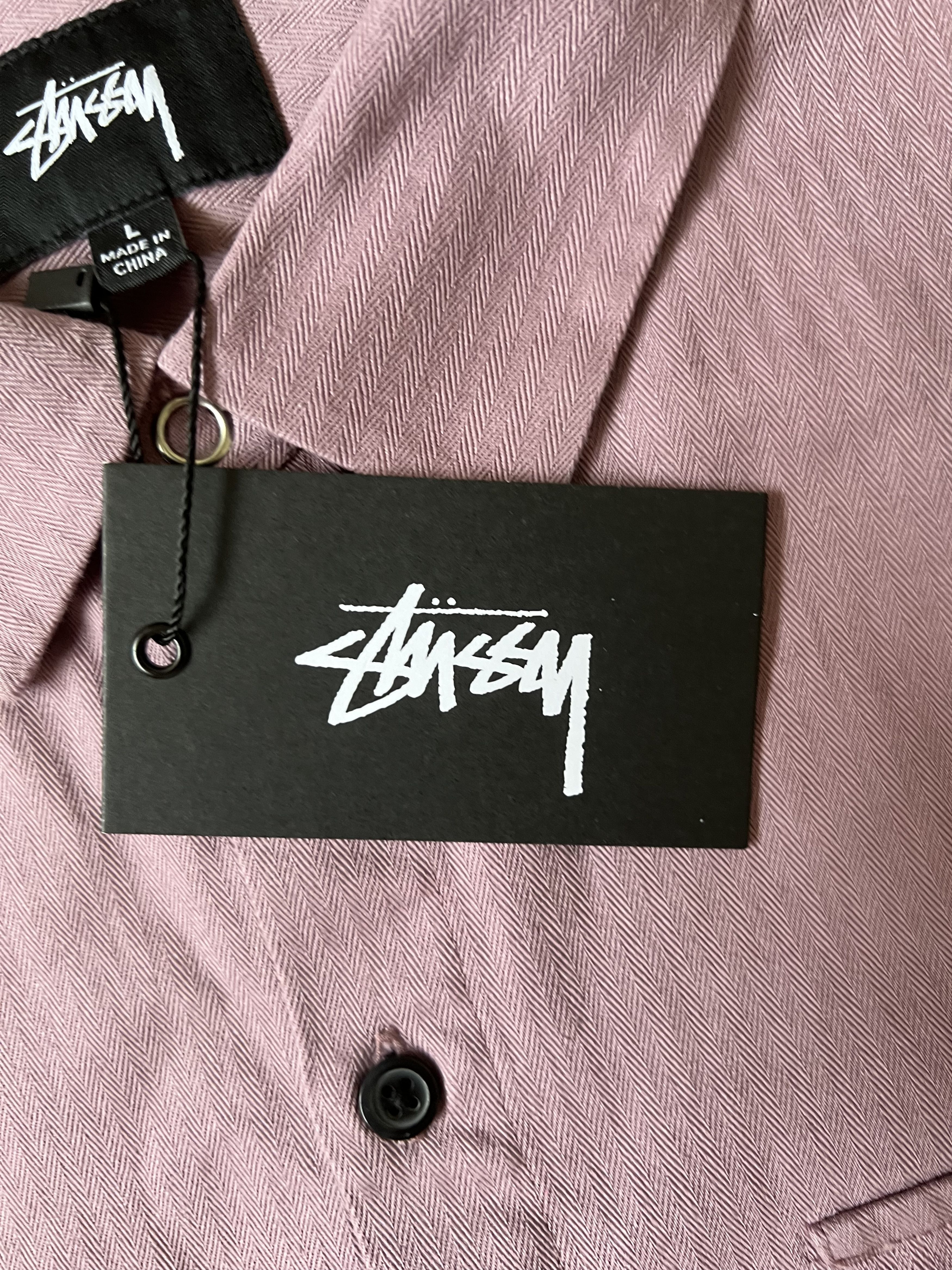 Stussy 💚 Stussy HBT Work Shirt Mauve Large NEW Size US L / EU 52-54 / 3 - 10 Thumbnail