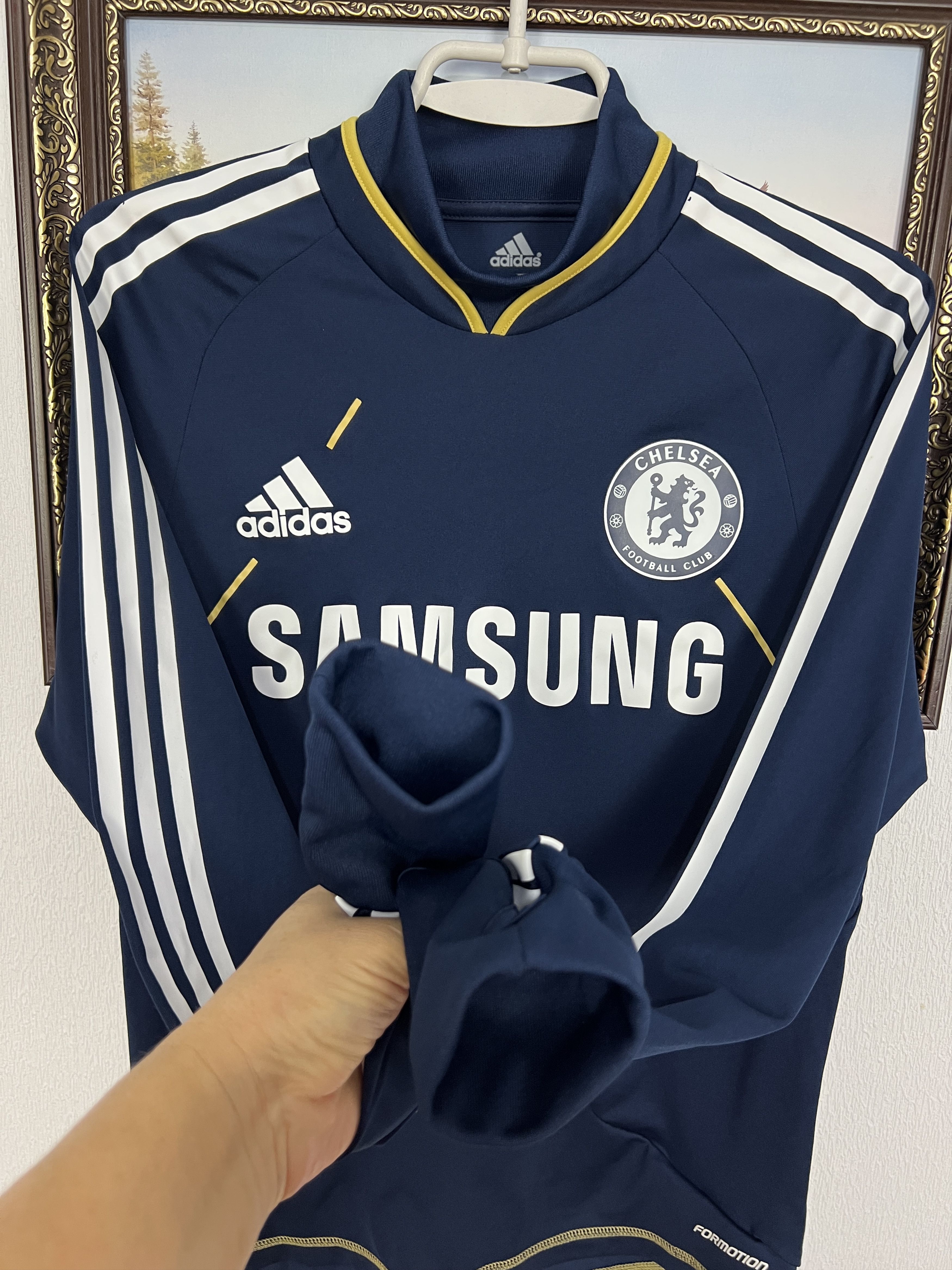Adidas Chelsea Football Player Issue Train Sweatshirt Track Top Size US S / EU 44-46 / 1 - 4 Thumbnail