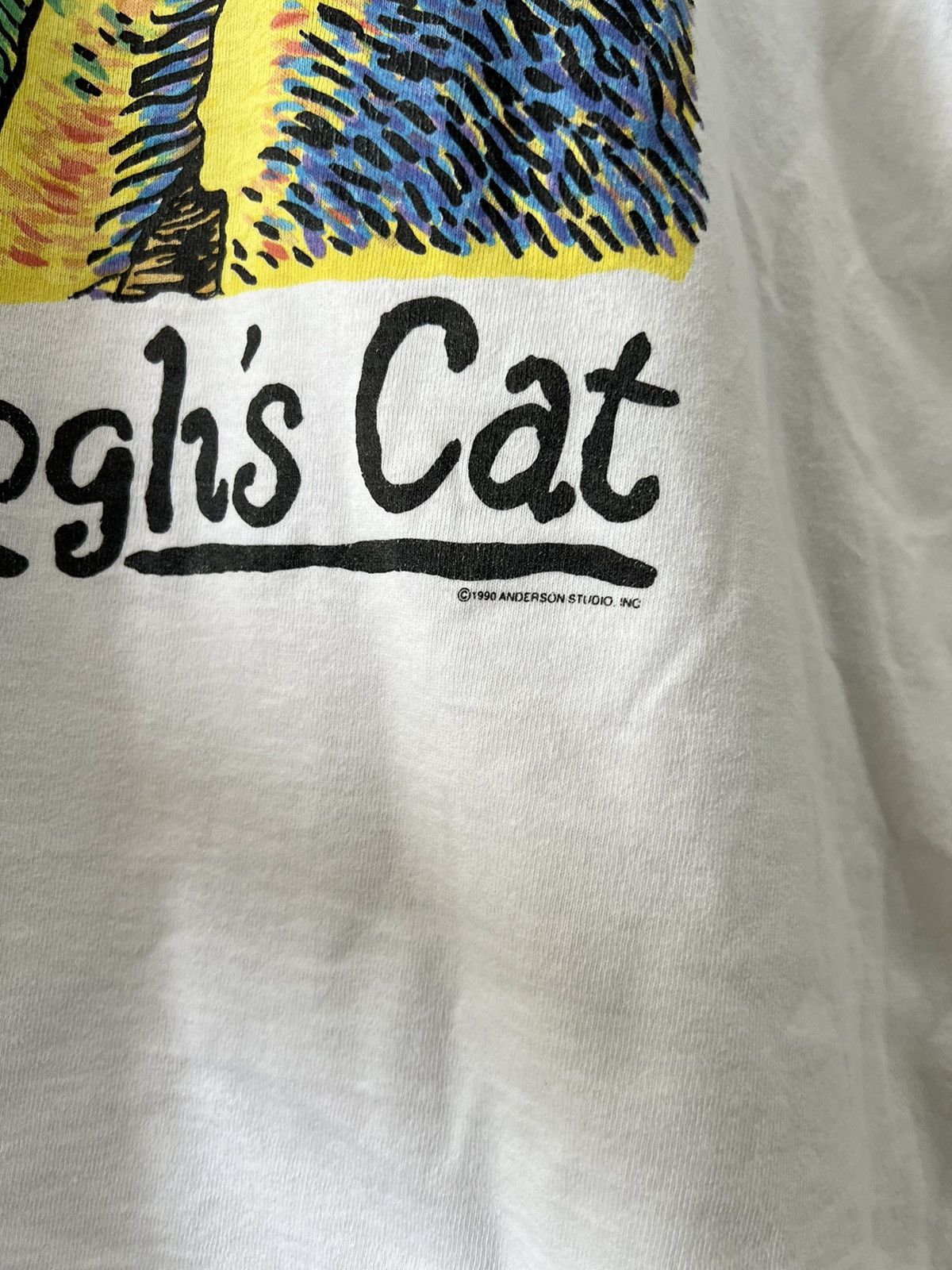 Vintage Vintage Van Gogh’s Cat 1990’s Size US L / EU 52-54 / 3 - 3 Thumbnail