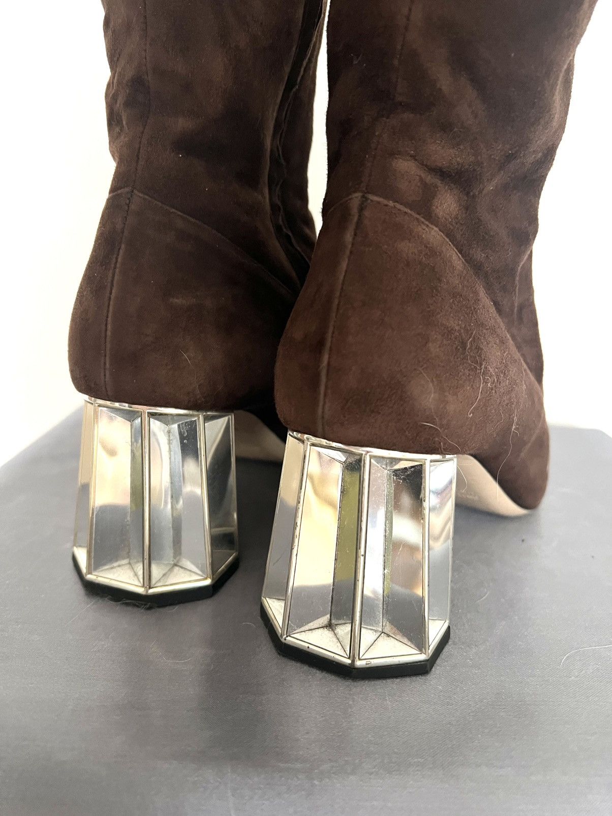 Miu Miu Brown Suede Miu Miu Boots – Size 39 – Good Condition Size US 8 / IT 38 - 5 Thumbnail