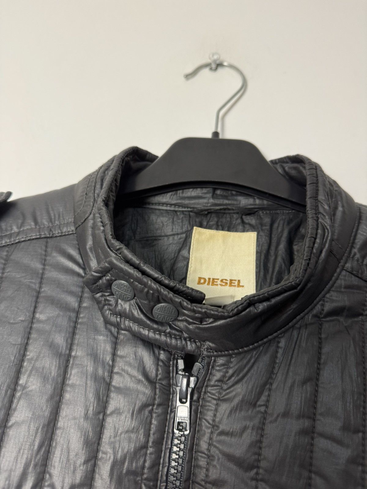 Diesel Diesel Quilted Biker Jacket Avant Garde Archive Style 00S Size US L / EU 52-54 / 3 - 6 Thumbnail