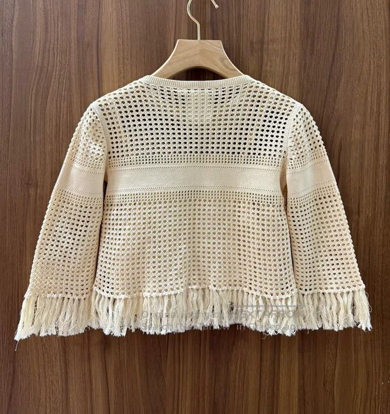 Dior Dior Hollow-out knitting sweater Size XXS / US 00 / IT 34 - 2 Thumbnail