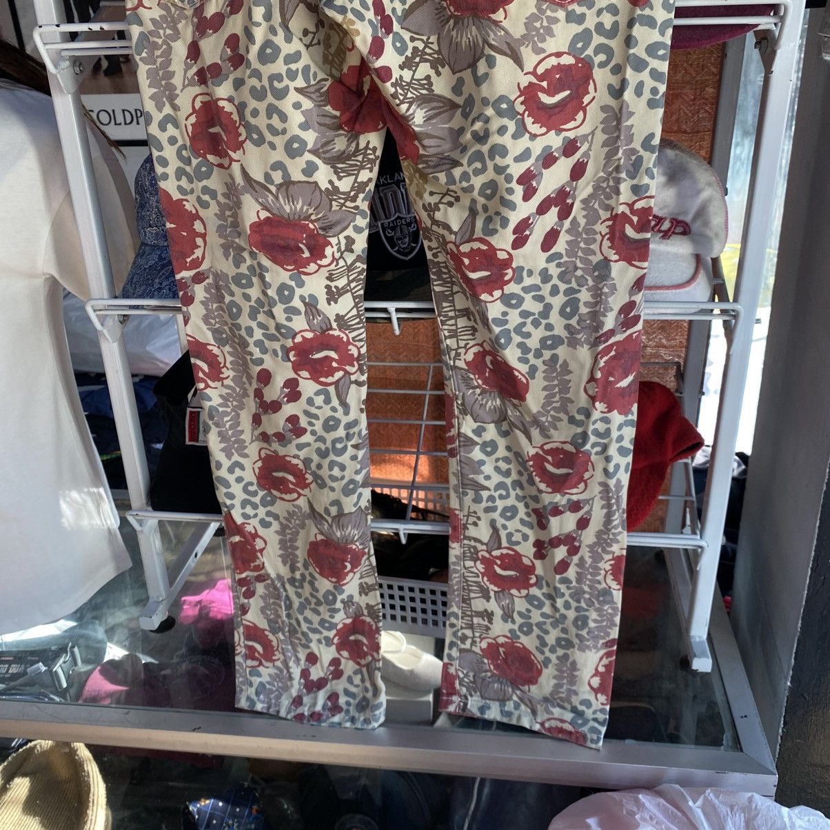 Issey Miyake Mercibeaucoup Paige Denim Floral Skyline Ankle Peg Jeans Size 32" / US 10 / IT 46 - 9 Thumbnail