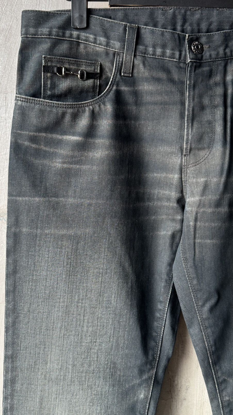 Gucci Gucci | Tomford | Horsebit | Vintage Wash Denim Size US 34 / EU 50 - 11 Thumbnail
