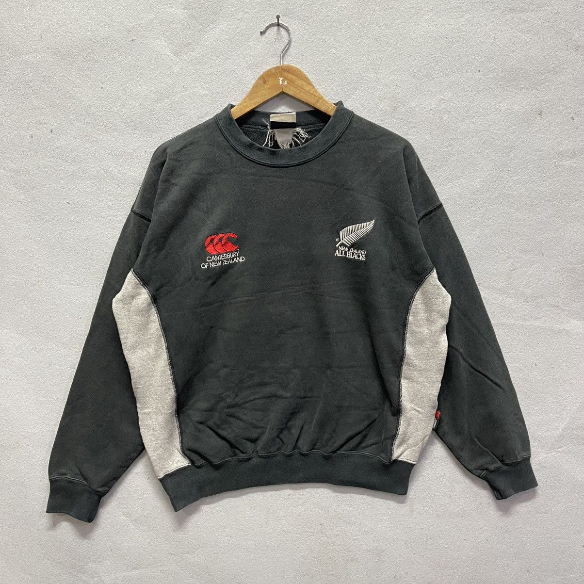Vintage Canterbury of New Zealand All Black Rugby Sweatshirt