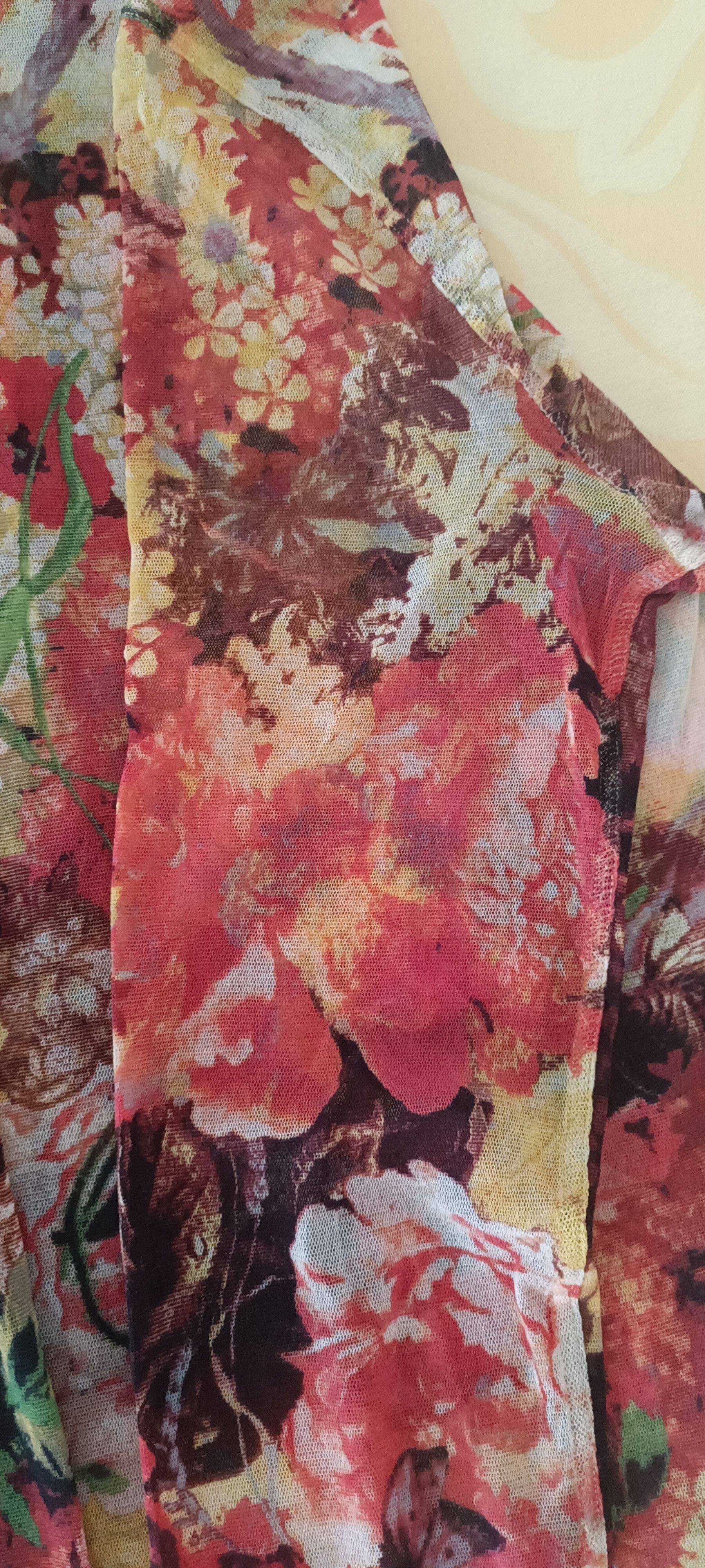 Jean Paul Gaultier 2000's- mesh flower knit top, with mandarin collar Size US M / EU 48-50 / 2 - 21 Thumbnail