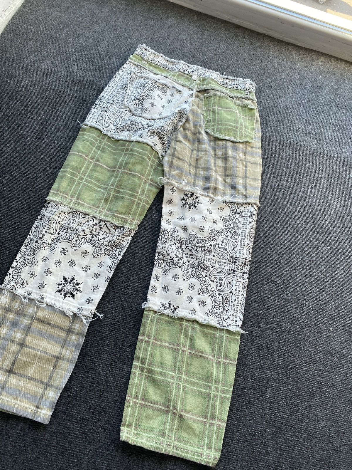 Other 🔥Opium Punk Patchwork Bandana 28 pants women straight Size 28" / US 6 / IT 42 - 12 Thumbnail