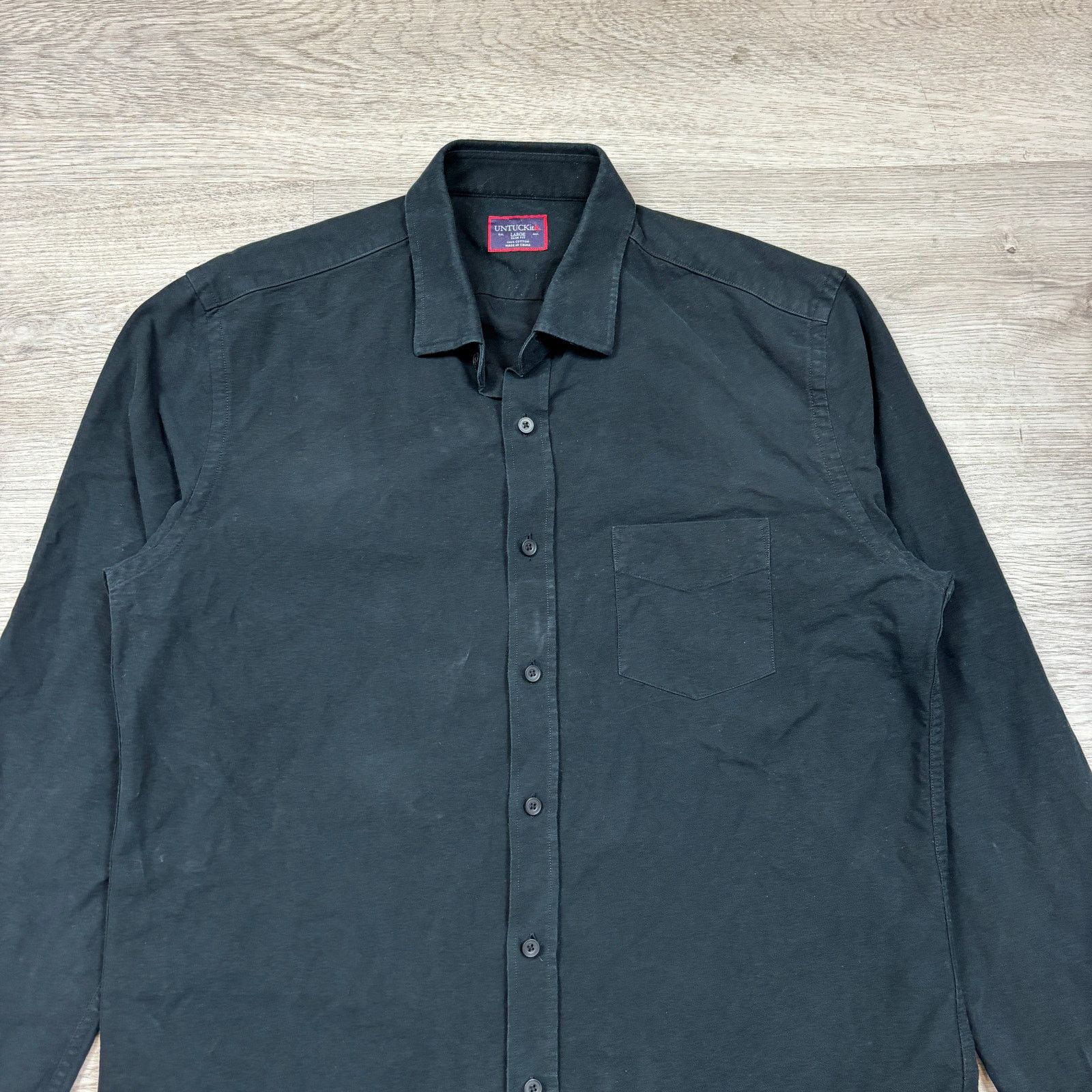 UNTUCKit Untuckit Slim Fit Button Up Shirt Men's Large Minimalist Size US L / EU 52-54 / 3 - 2 Thumbnail
