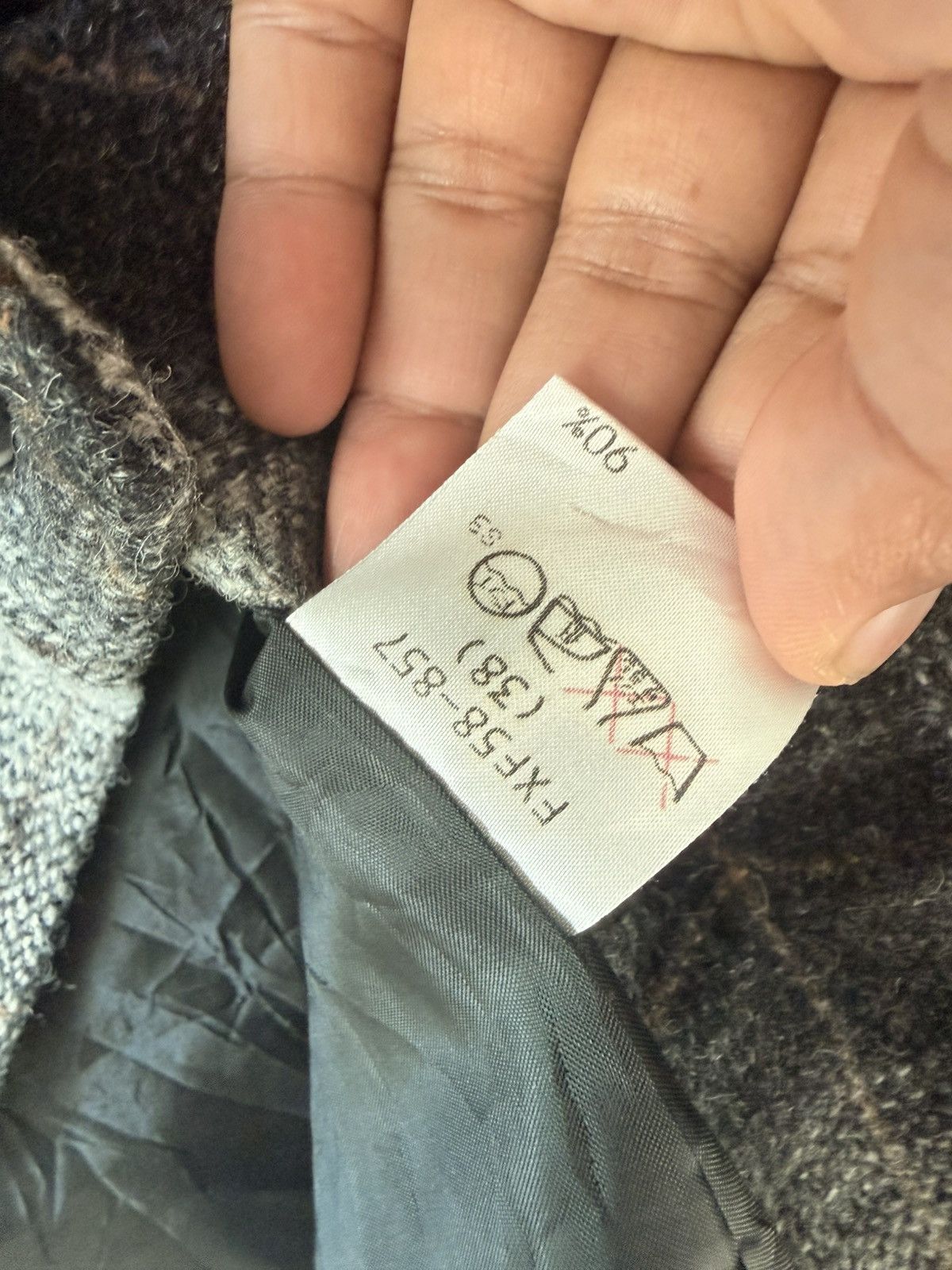 Burberry Prorsum VINTAGE BURBERRY’S BLUE LABEL SHADOW PLAID WOOL MINI SKIRT Size 26" / US 2 / IT 38 - 7 Thumbnail
