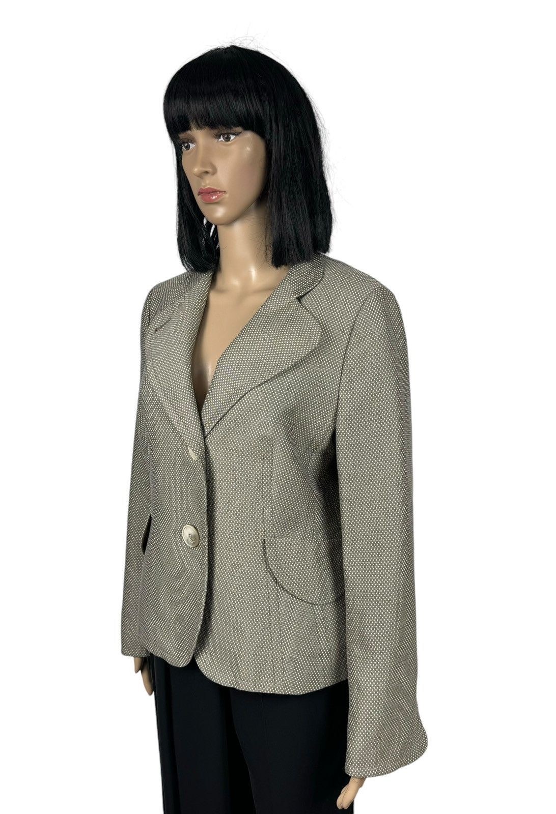 Akris Akris Punto Polka Dot Blazer Jacket size US12 Size XL / US 12-14 / IT 48-50 - 5 Thumbnail