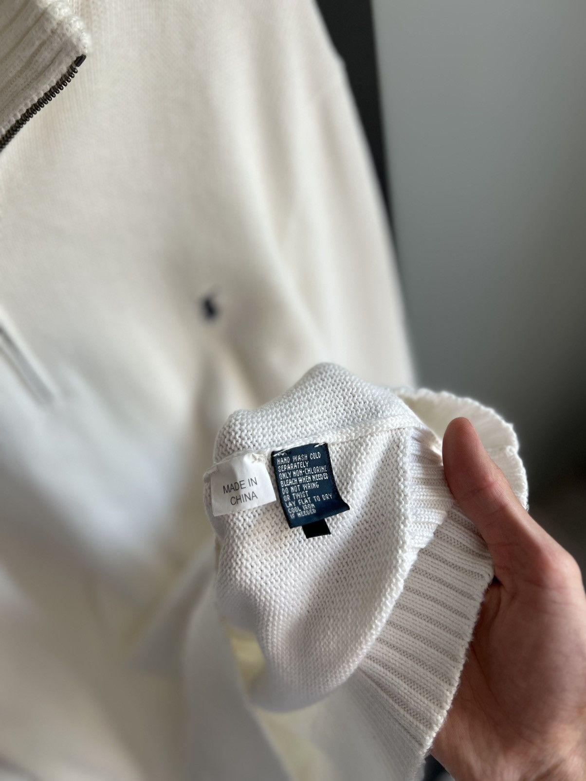 Ralph Lauren Polo Ralph Lauren Vintage 1/3 Zip Old Money Luxury Sweater Size US L / EU 52-54 / 3 - 10 Thumbnail
