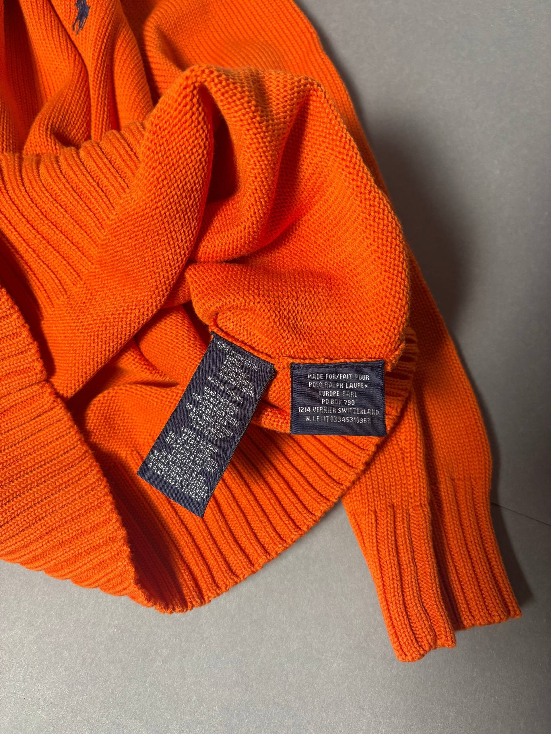 Polo Ralph Lauren Vintage Woman's Polo Ralph Lauren Cable Knit V-Neck Sweater Size M / US 6-8 / IT 42-44 - 5 Thumbnail