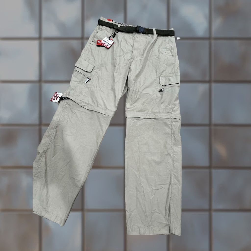 Vintage NWT Plugg Men Convertible Cargo Pants Rave Grunge Beige 38x34 Tan 38 Mens Pants Size US 38 / EU 54 - 1 Thumbnail