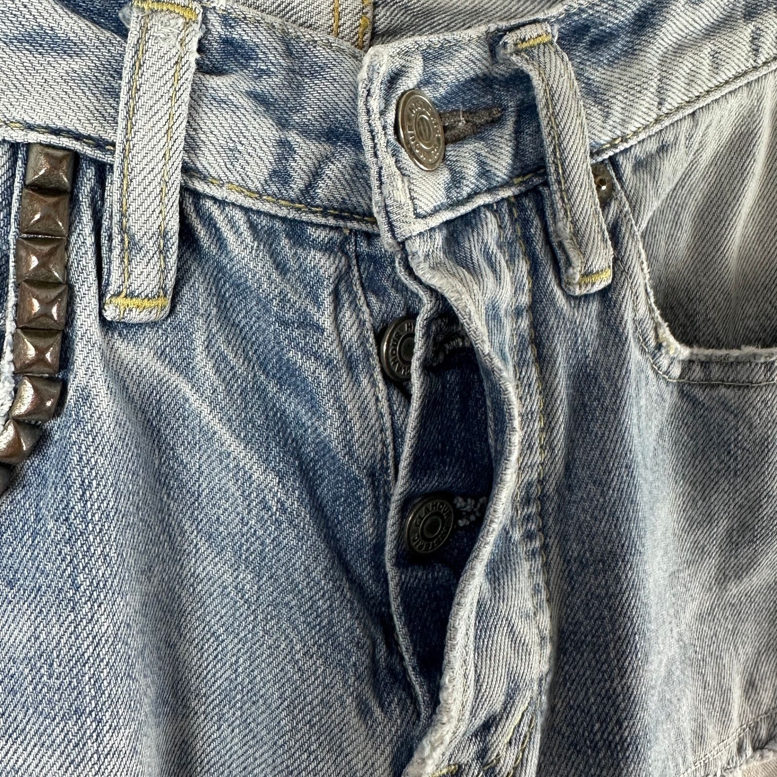 Hysteric Glamour Selvedge Repaired Light Wash Denim Size US 28 / EU 44 - 8 Thumbnail