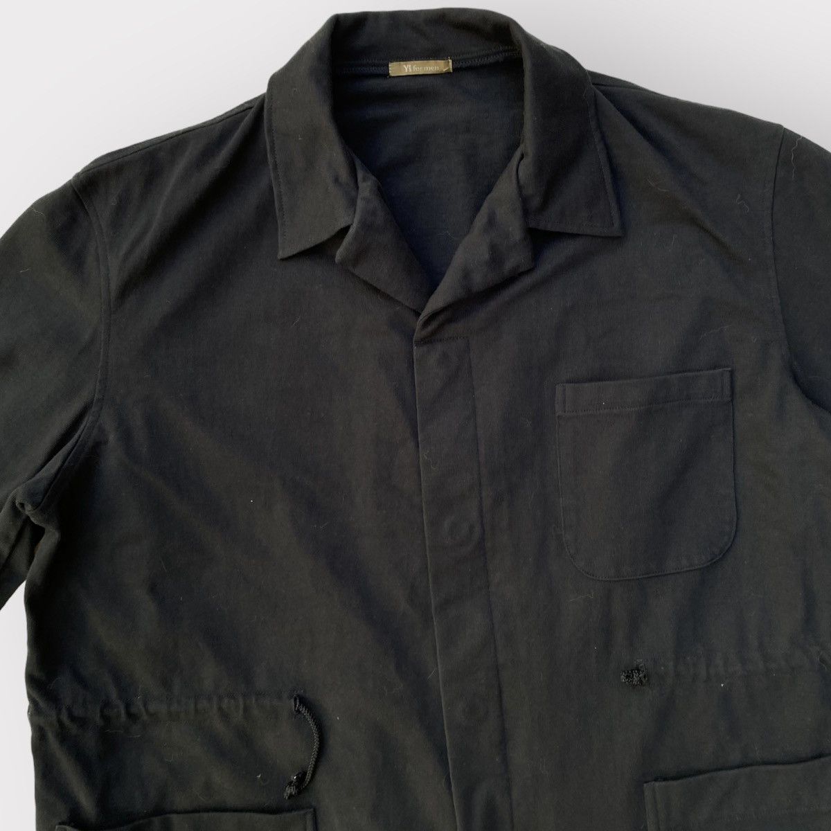 Yohji Yamamoto Vintage SS03 Cotton Jersey Jacket Size US L / EU 52-54 / 3 - 4 Thumbnail