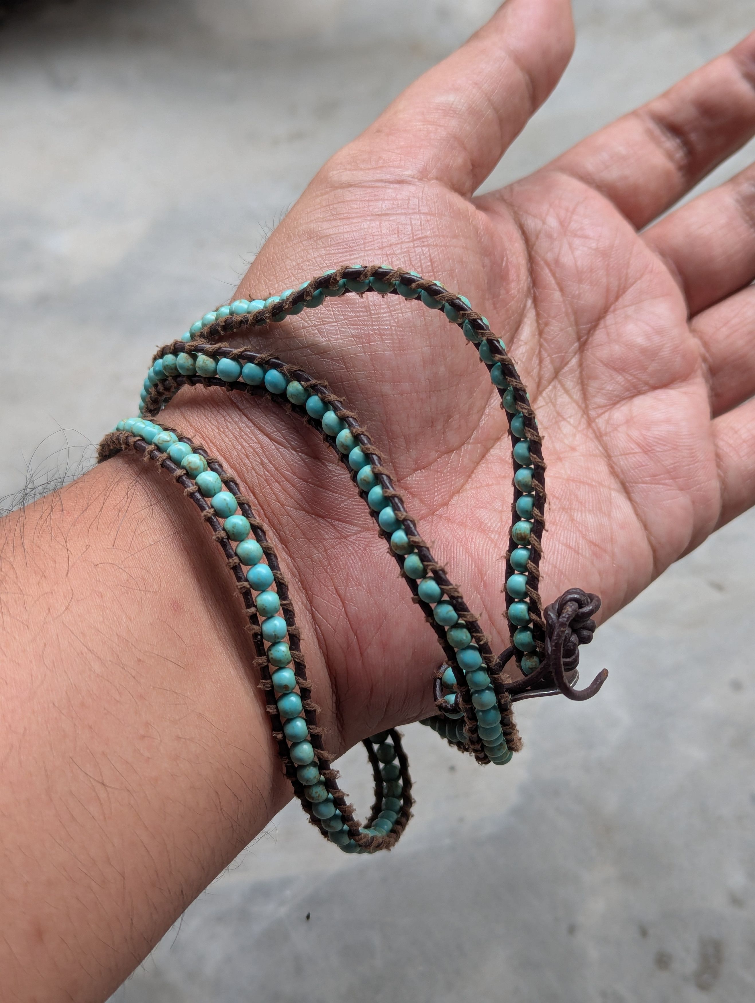 Sterling Silver Chan Luu Turquoise Sterling Silver Leather Wrap Bracelet Size ONE SIZE - 2 Thumbnail