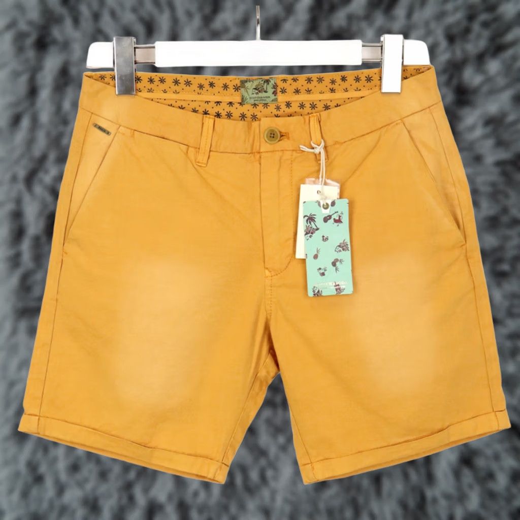 Scotch & Soda SCOTCH & SODA Shorts Men W29 Chino Fade Orange Turn Up Casual Summer Beach Size US 29 - 1 Thumbnail