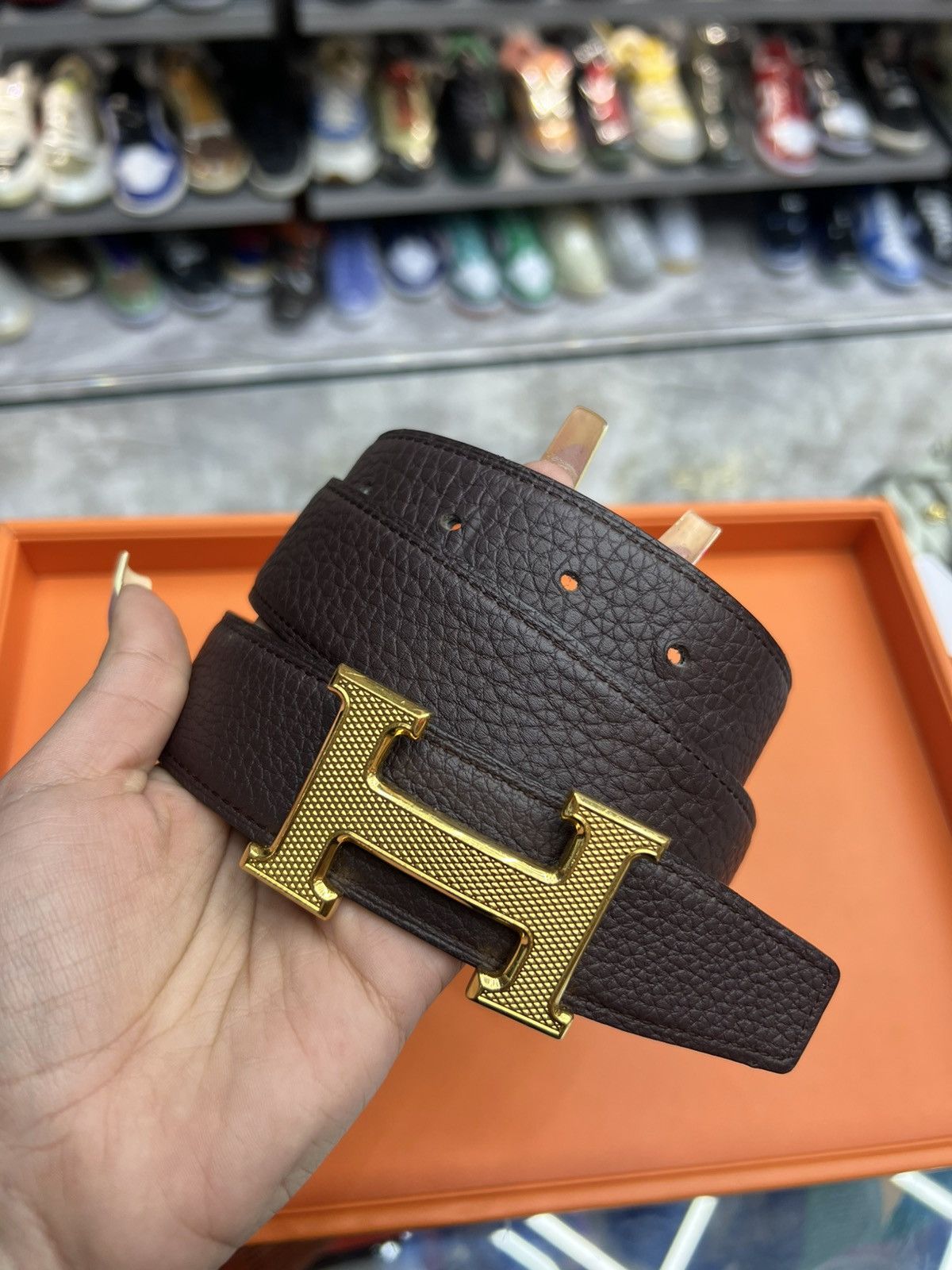 Hermes Hermes Constance Reversible Belt w/ Gold Platted Buckle Size 30 - 1 Thumbnail