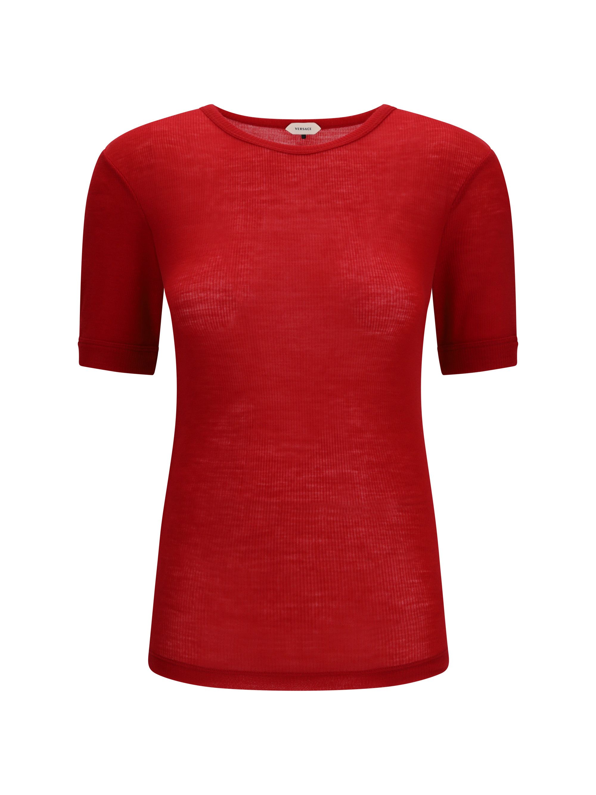 Versace Ribbed knit T-shirt Size M / US 6-8 / IT 42-44 - 1 Thumbnail