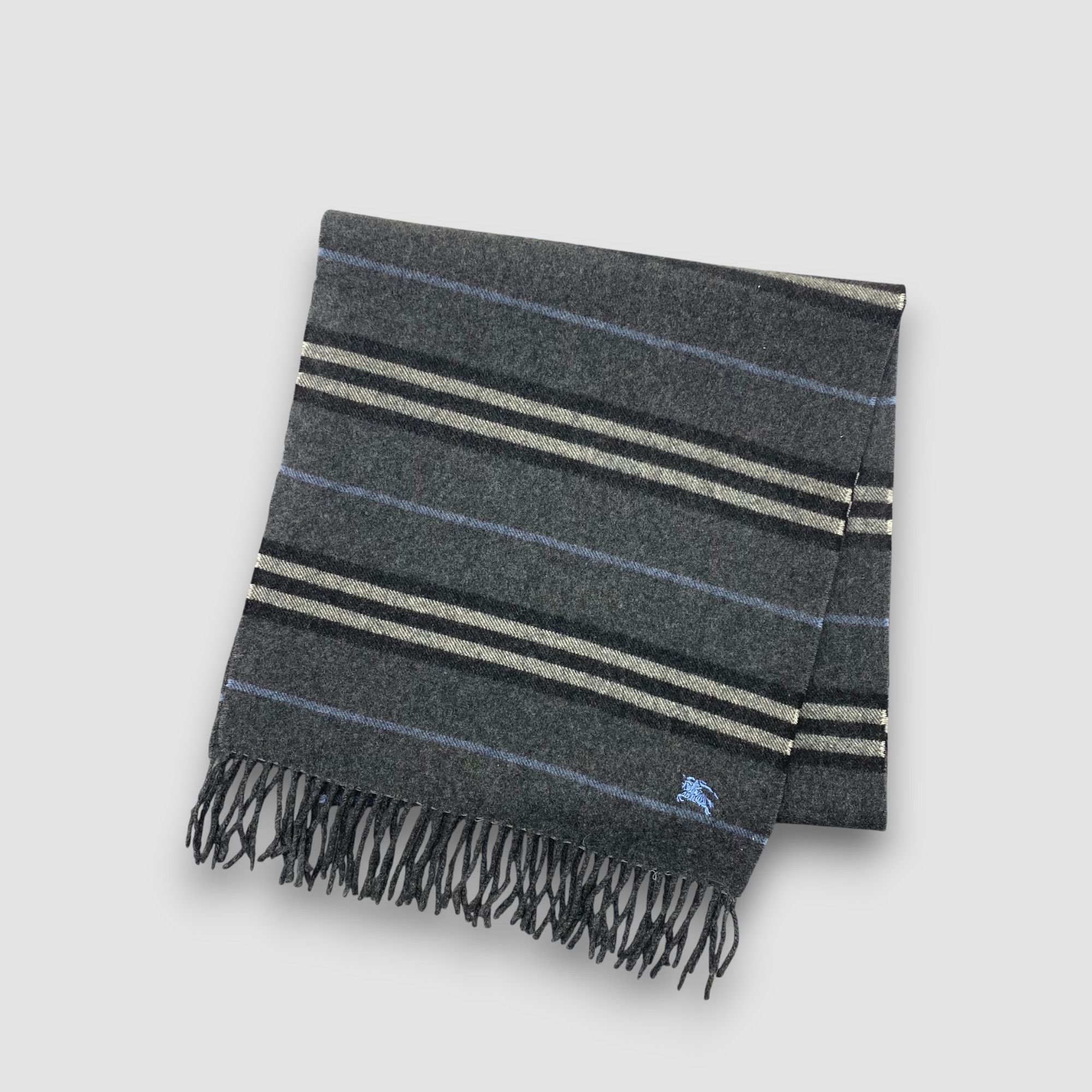 Burberry Vintage Burberry Scarf Muffler Wool Winter Plaid Scarves Size ONE SIZE - 3 Thumbnail