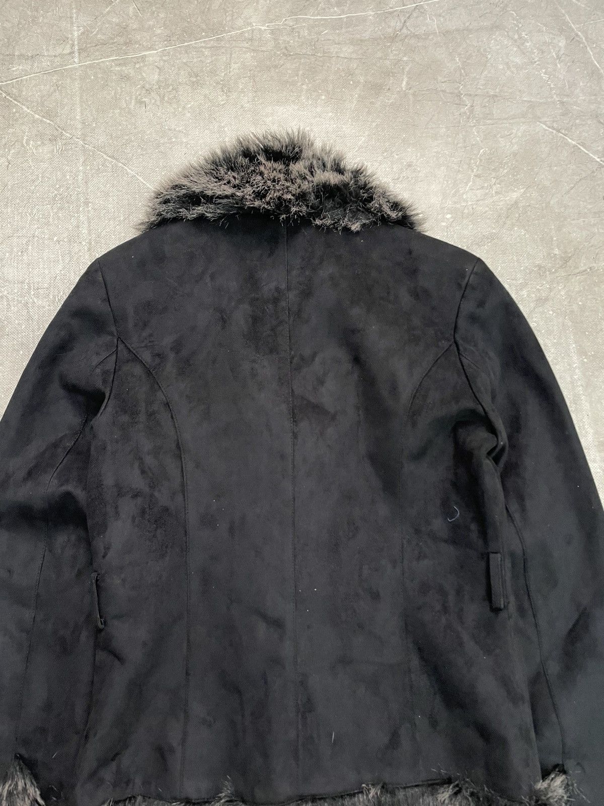 Le Grande Bleu (L.G.B.) Fur suede cropped gothic hype avant garde jacket y2k Size US S / EU 44-46 / 1 - 9 Thumbnail