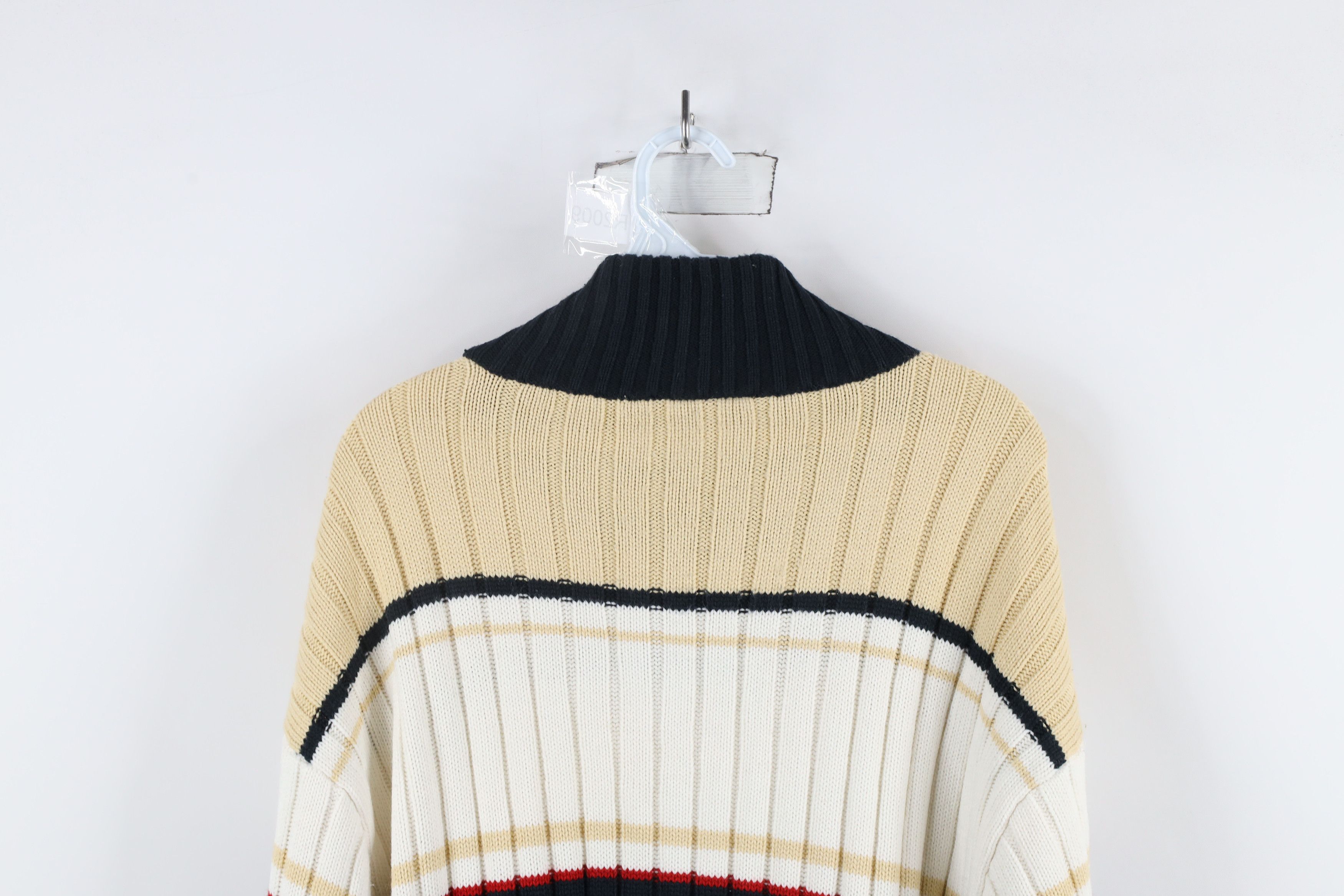Southpole × Vintage Vintage 90s Southpole Chunky Ribbed Knit Mock Neck Sweater Size US XL / EU 56 / 4 - 12 Thumbnail