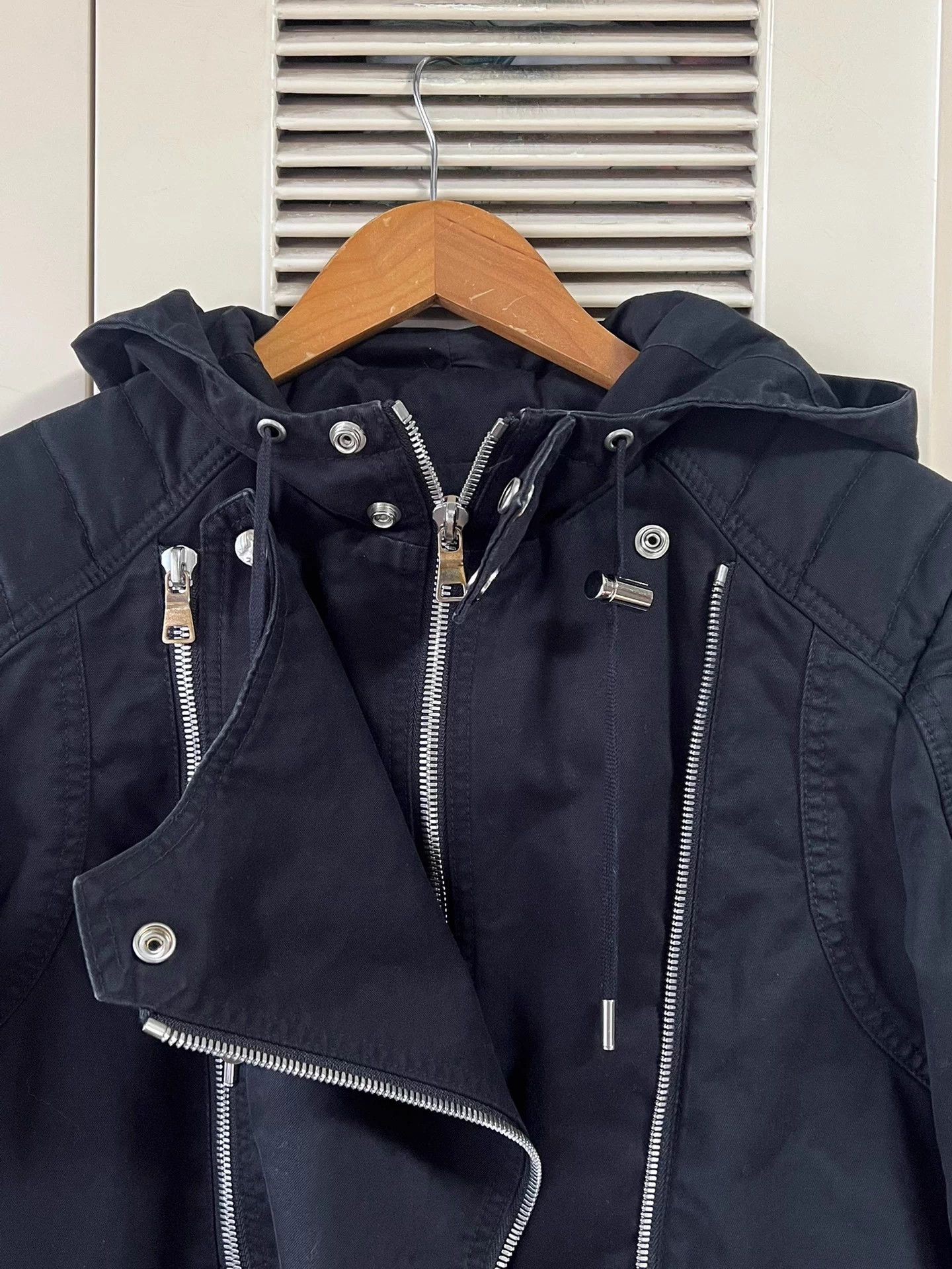 Balmain Balmain Men's Biker Jacket Hooded Metal Zip Mint Size US M / EU 48-50 / 2 - 3 Thumbnail