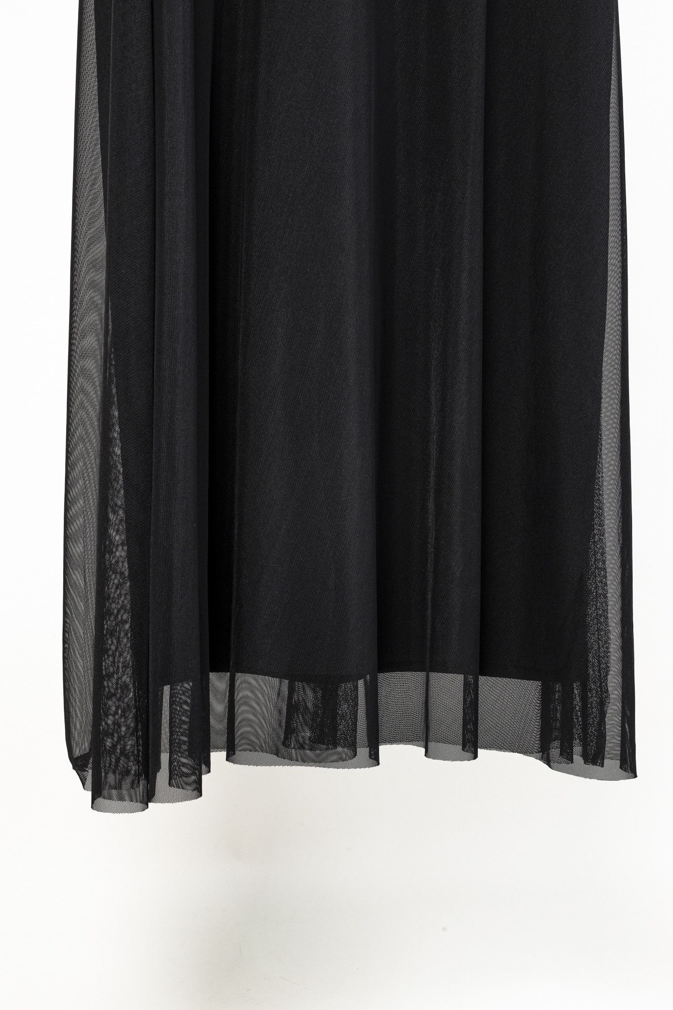 Marie Saint Pierre Marie Saint Pierre Black Mesh Sleeveless Maxi Dress Size L / US 10 / IT 46 - 6 Thumbnail