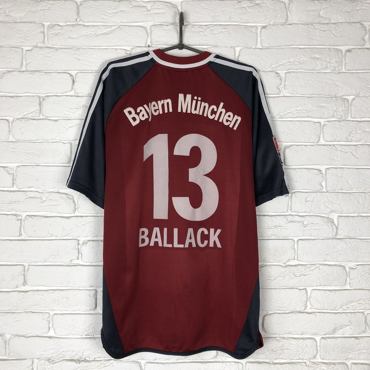 Adidas Ballack Bayern Munich Munchen 2001 2002 home soccer jersey Size US XXL / EU 58 / 5 - 1 Thumbnail
