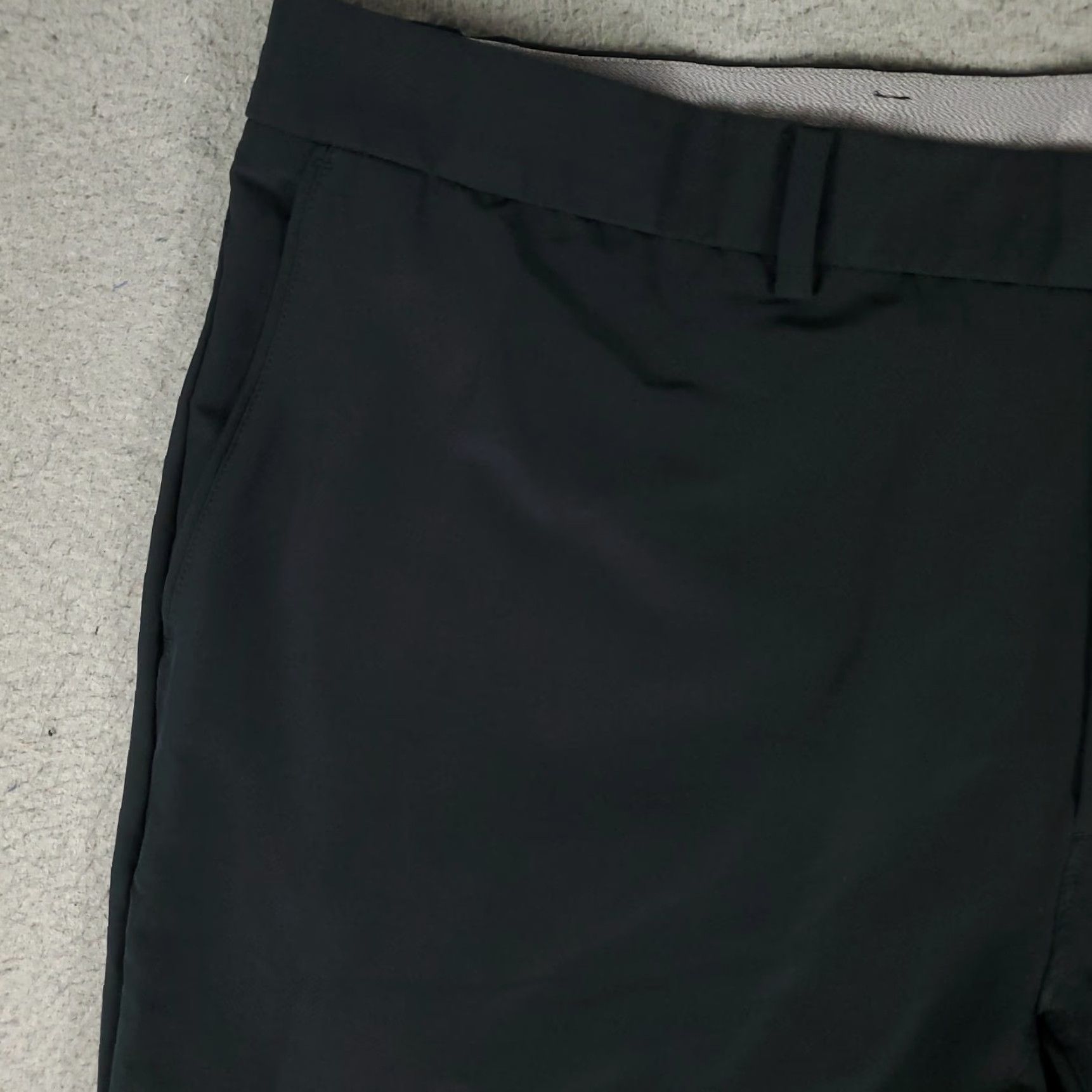 Nike Nike Pants Mens 40x30 Black Flat Front Dri Fit Chino Trousers Knit Logo Pockets Golf Straight Refined Size US 40 / EU 56 - 2 Thumbnail