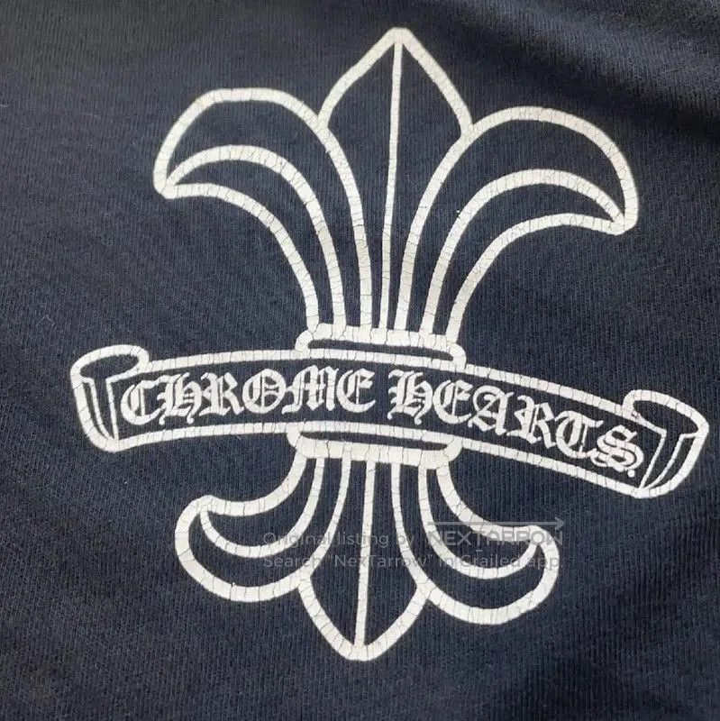 Chrome Hearts Chrome Hearts Gray Cotton V-Neck T-Shirt . Size L / US 10 / IT 46 - 3 Thumbnail