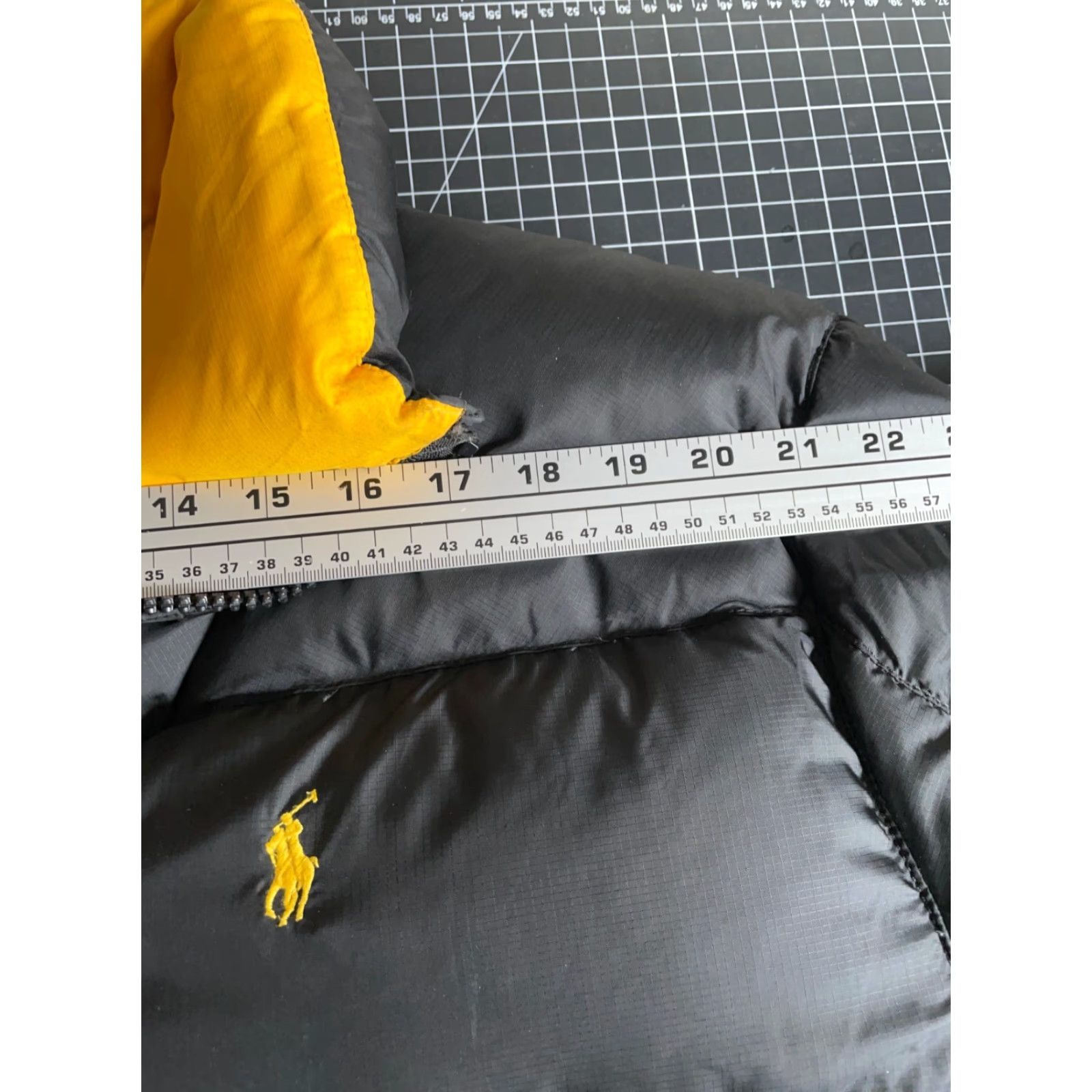 Polo Ralph Lauren VINTAGE Polo Ralph Lauren Down Puffer Jacket Men 2XL Black Yellow RL 250 Talon Zip Jacket Size US XXL / EU 58 / 5 - 7 Thumbnail