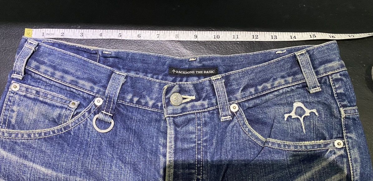 Backbone × Obelisk × Shellac 2000s Backbone Japan Embroidered logo Flare denim Size US 32 / EU 48 - 21 Thumbnail