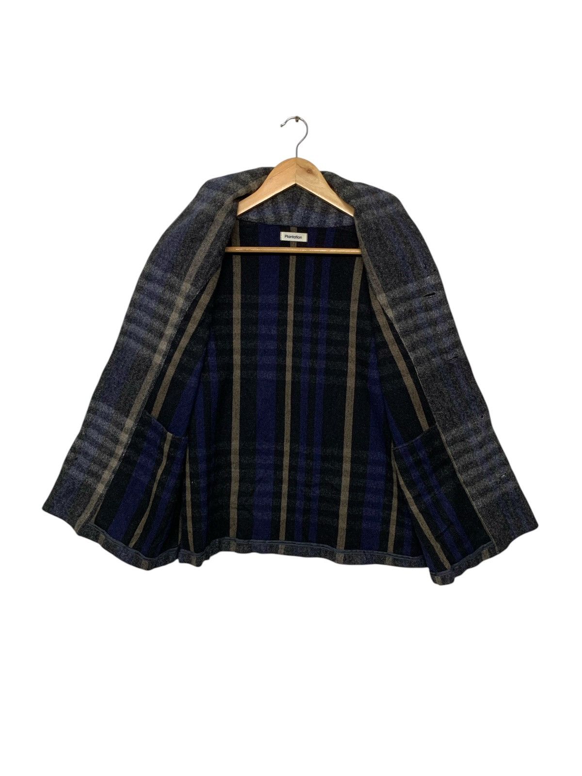 Designer × Issey Miyake × Japanese Brand Plantation Issey Miyake Button Ups Wool Jacket Size US M / EU 48-50 / 2 - 3 Thumbnail
