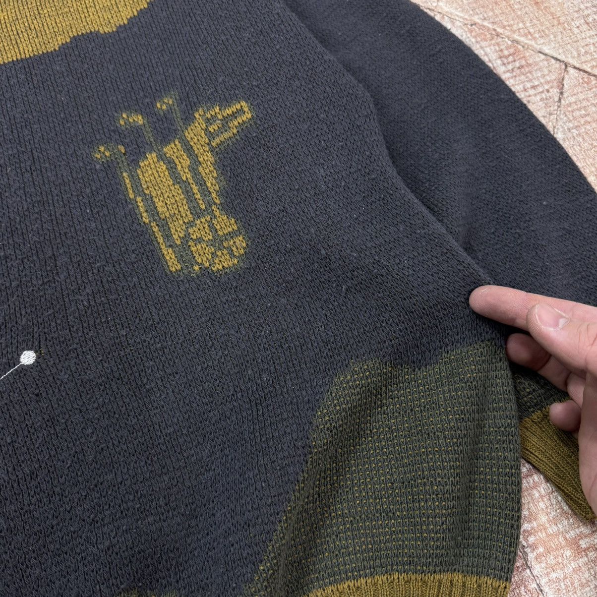 Japanese Brand × Vintage Vintage Embroidered Sweater with Golfer 90s Wool Italy Cute Size US M / EU 48-50 / 2 - 4 Thumbnail
