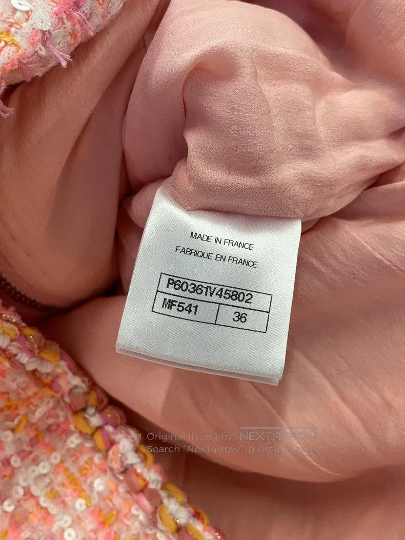 Chanel Chanel Cruise series pink sequin plaid dress Size XS / US 0-2 / IT 36-38 - 6 Thumbnail