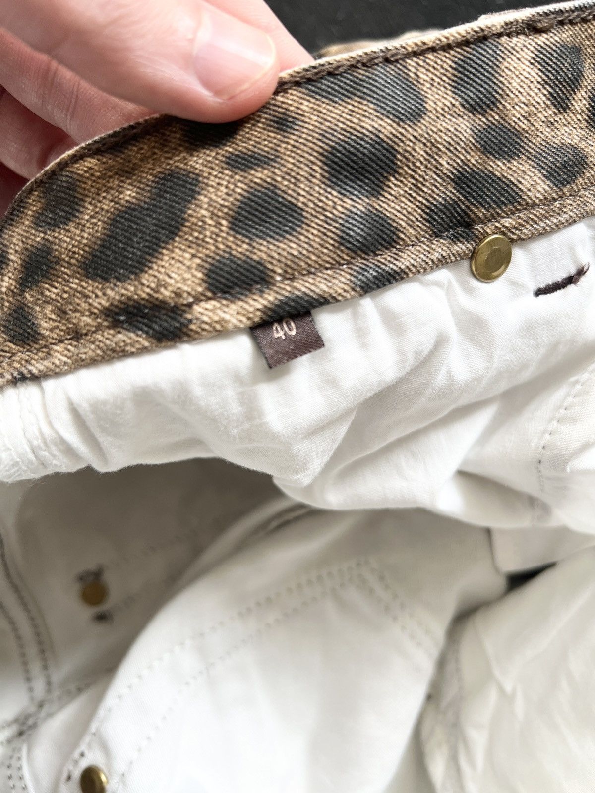 Roberto Cavalli VINTAGE ROBERTO CAVALLI LEOPARD JEANS print y2k Size 27" / US 4 / IT 40 - 8 Thumbnail