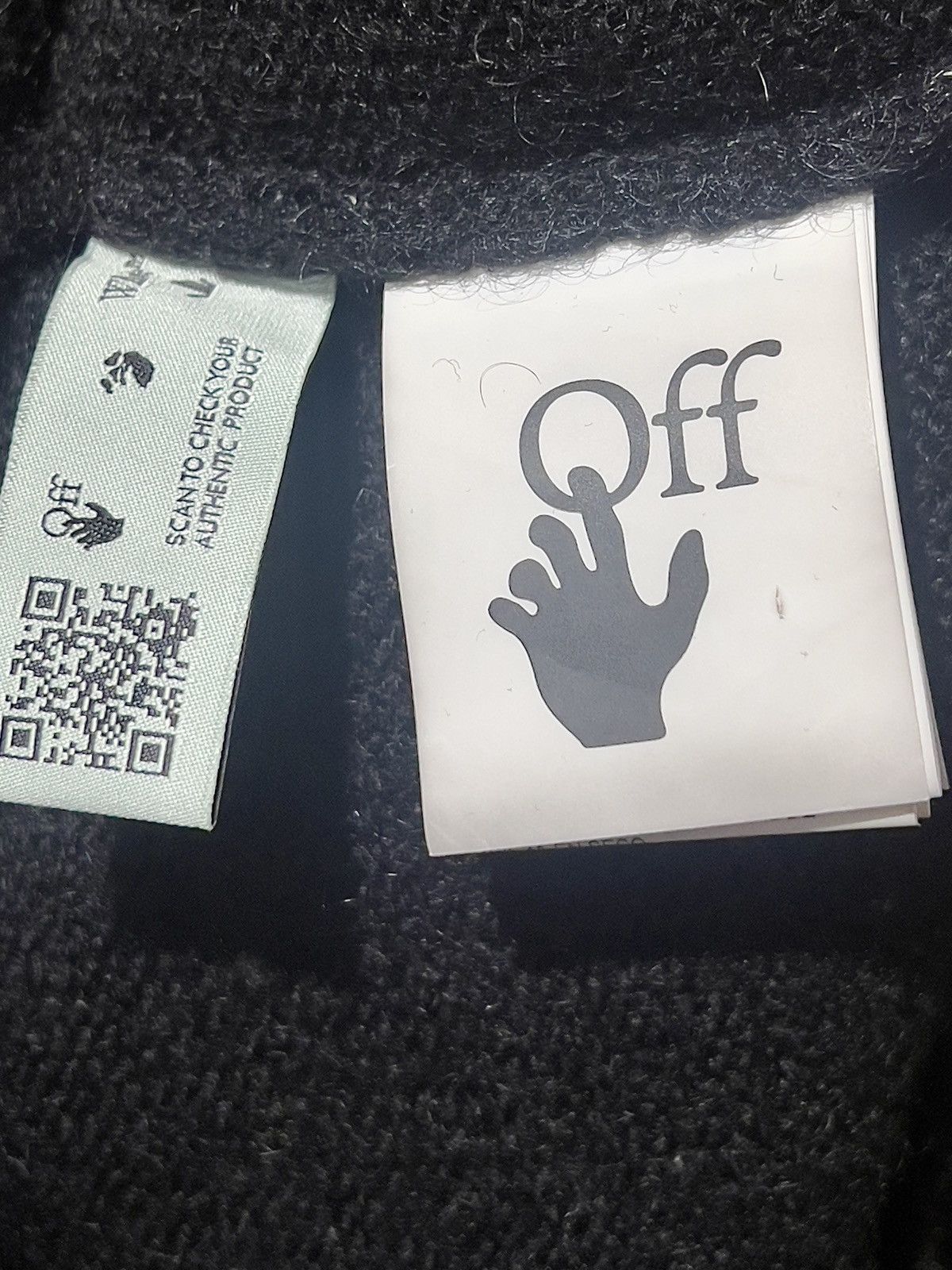 Off-White Off-White Diagonal Brushed Mohair Sweater Black Size US S / EU 44-46 / 1 - 8 Thumbnail