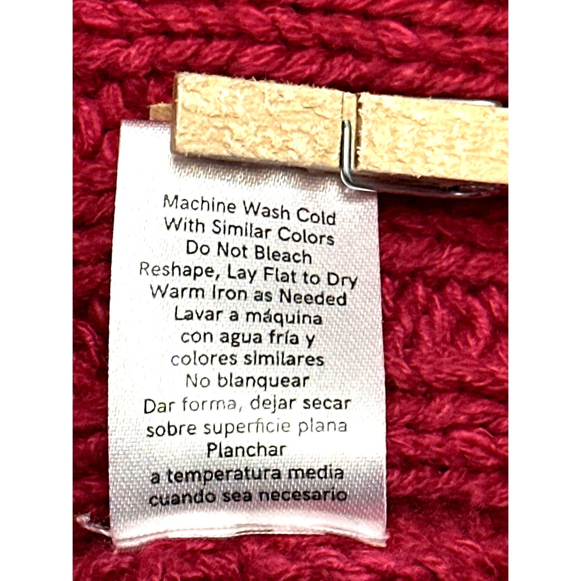 Venus Venus Small Raspberry Cable Knit Argyle V Neck Gold Button S Size S / US 4 / IT 40 - 10 Thumbnail