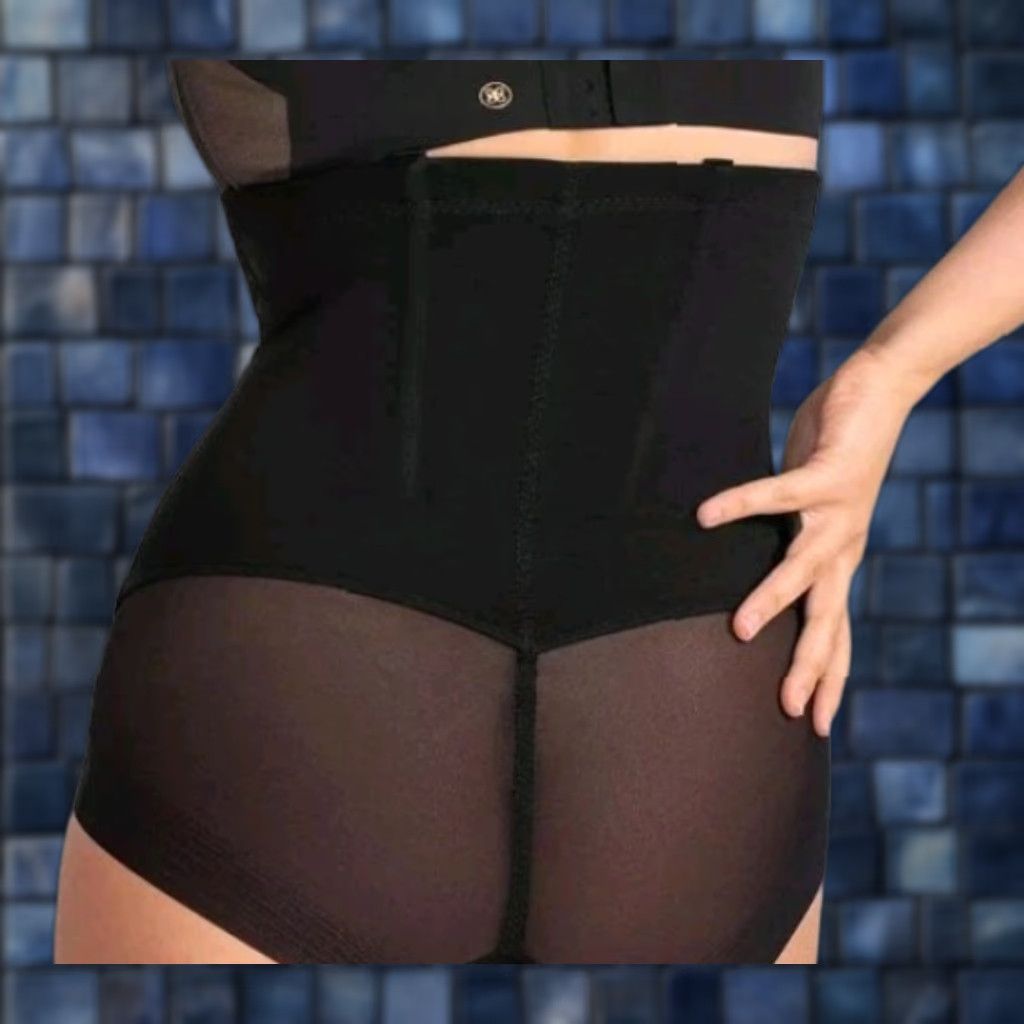 Vintage Honeylove SuperPower Brief Shapewear Women’s 2X Black Nylon Solid Firm Compression Waist Wireless Underwire No N/A Women Size ONE SIZE - 1 Thumbnail