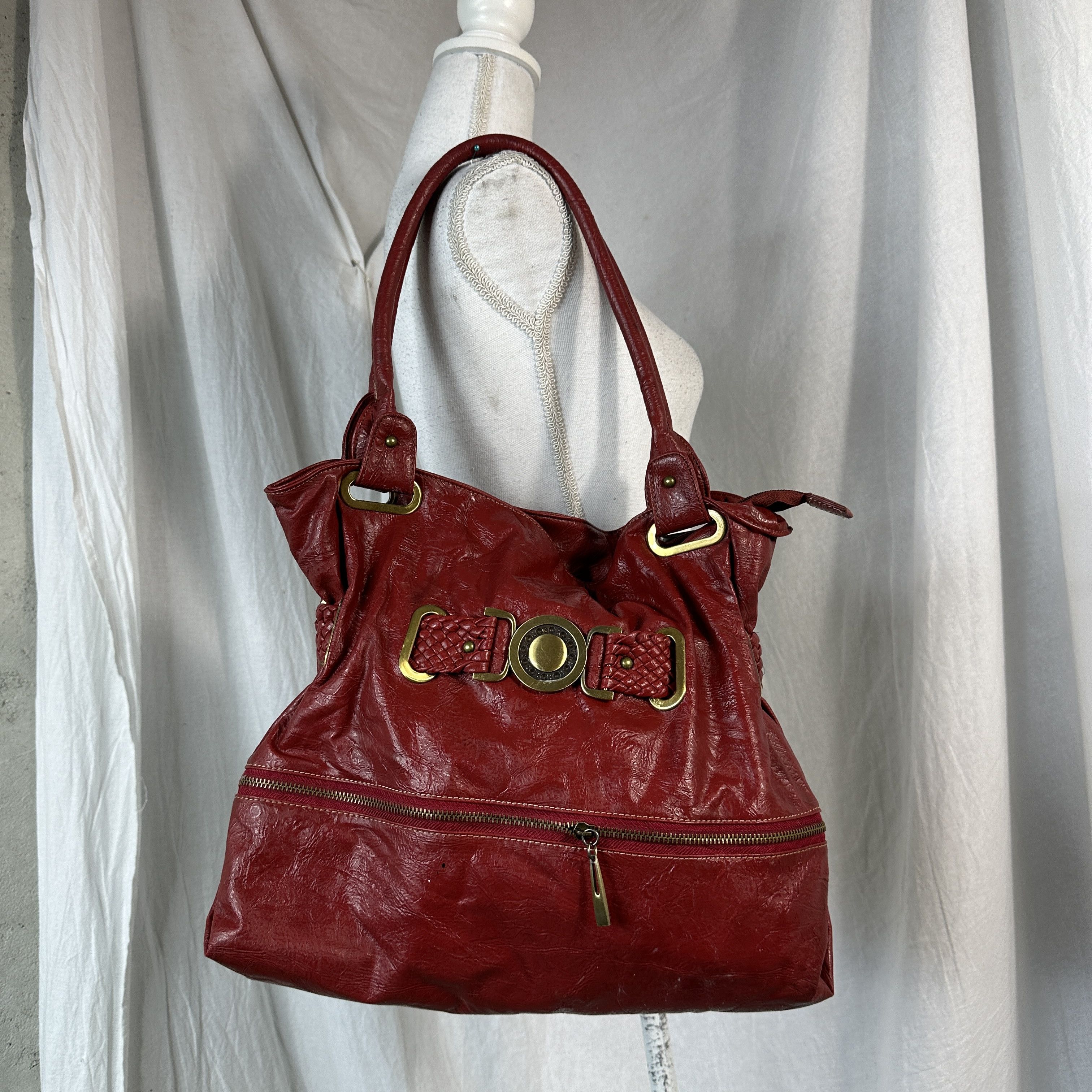Vintage Vintage Cherry Red Bag Size ONE SIZE - 7 Thumbnail